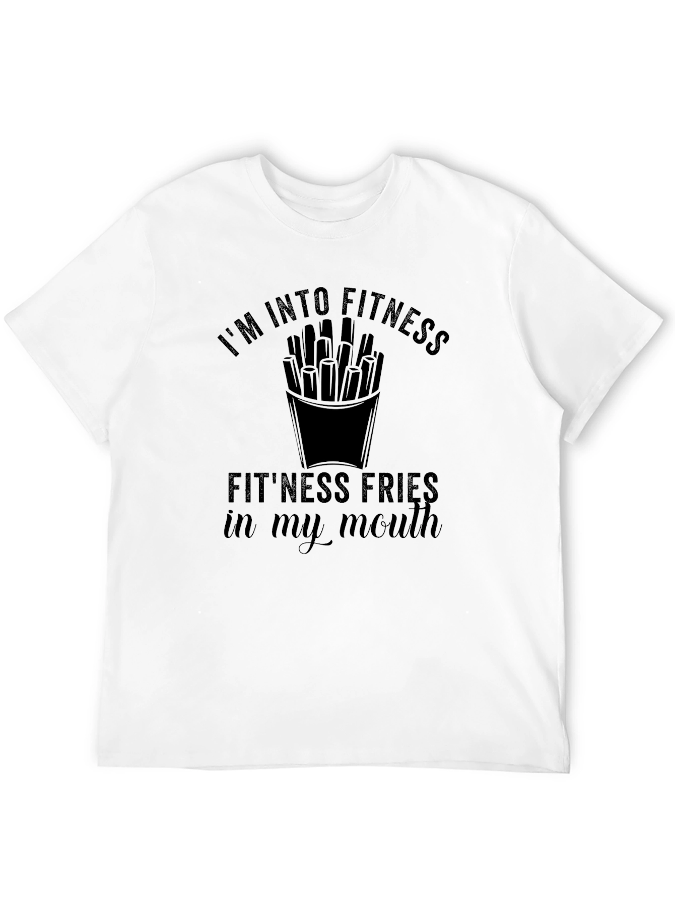 Fitness Fries T-Shirt: Funny Workout Tee