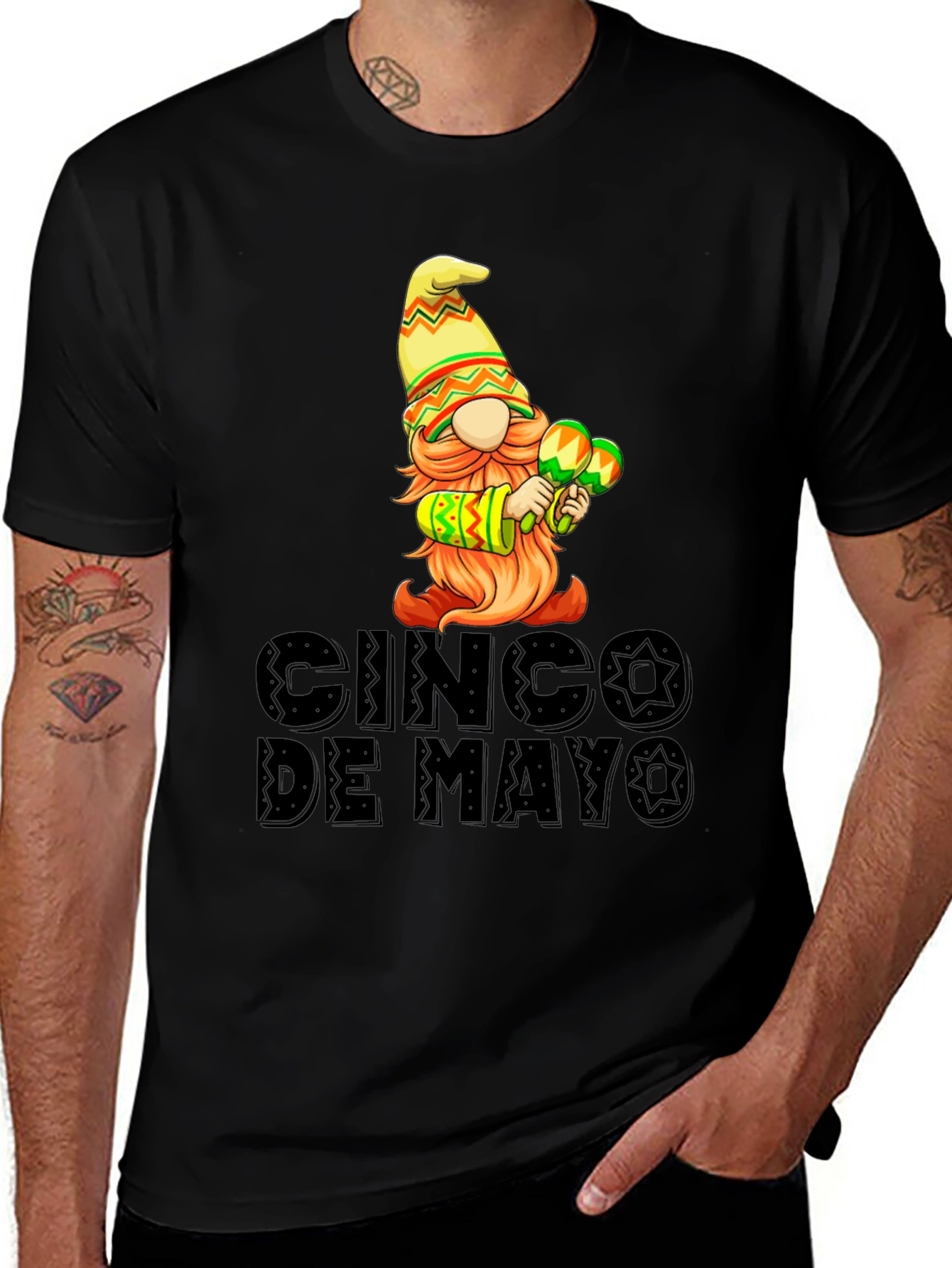 Cinco De Mayo Gnome Graphic T-Shirt