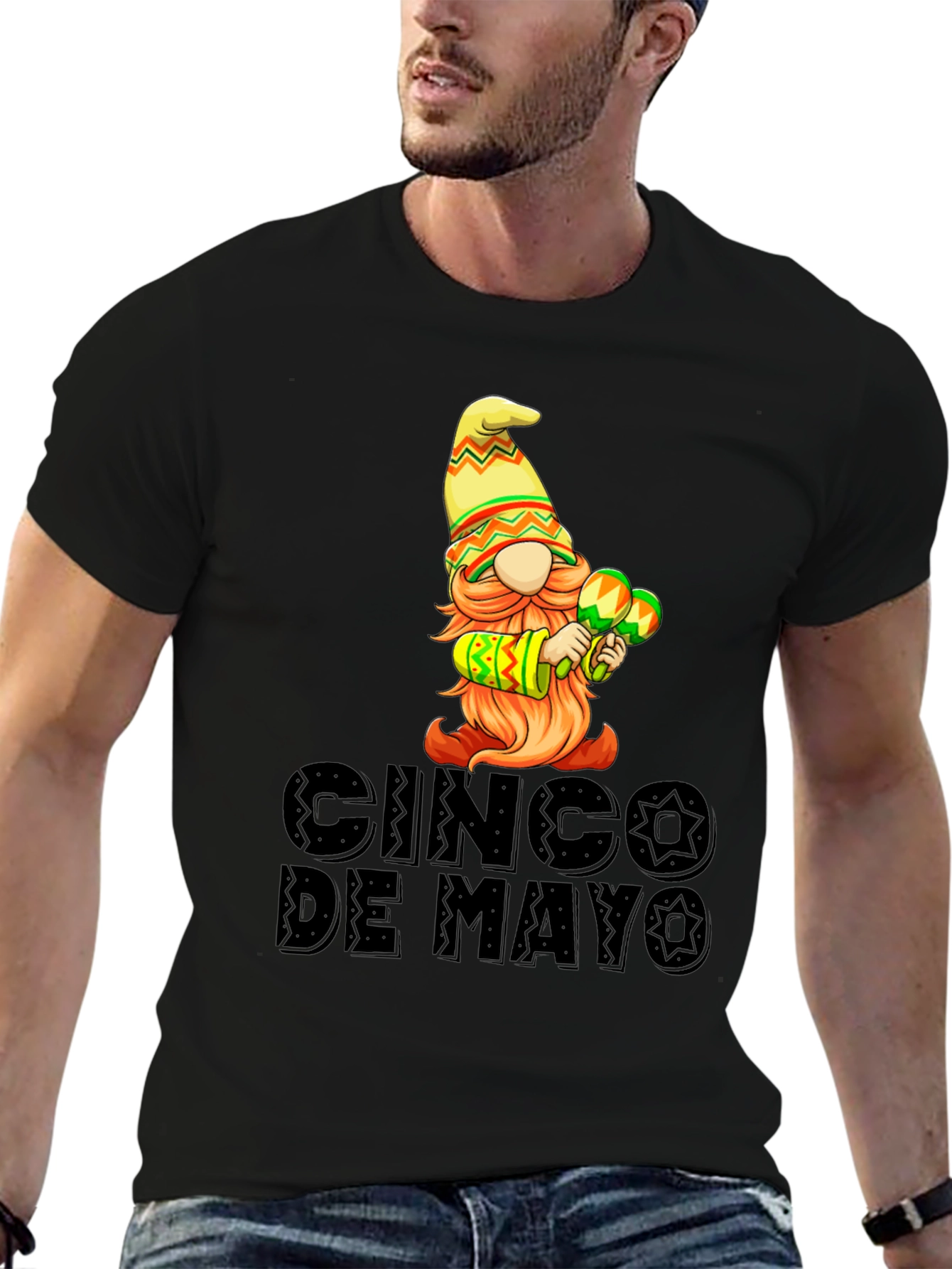 Cinco De Mayo Gnome Graphic T-Shirt
