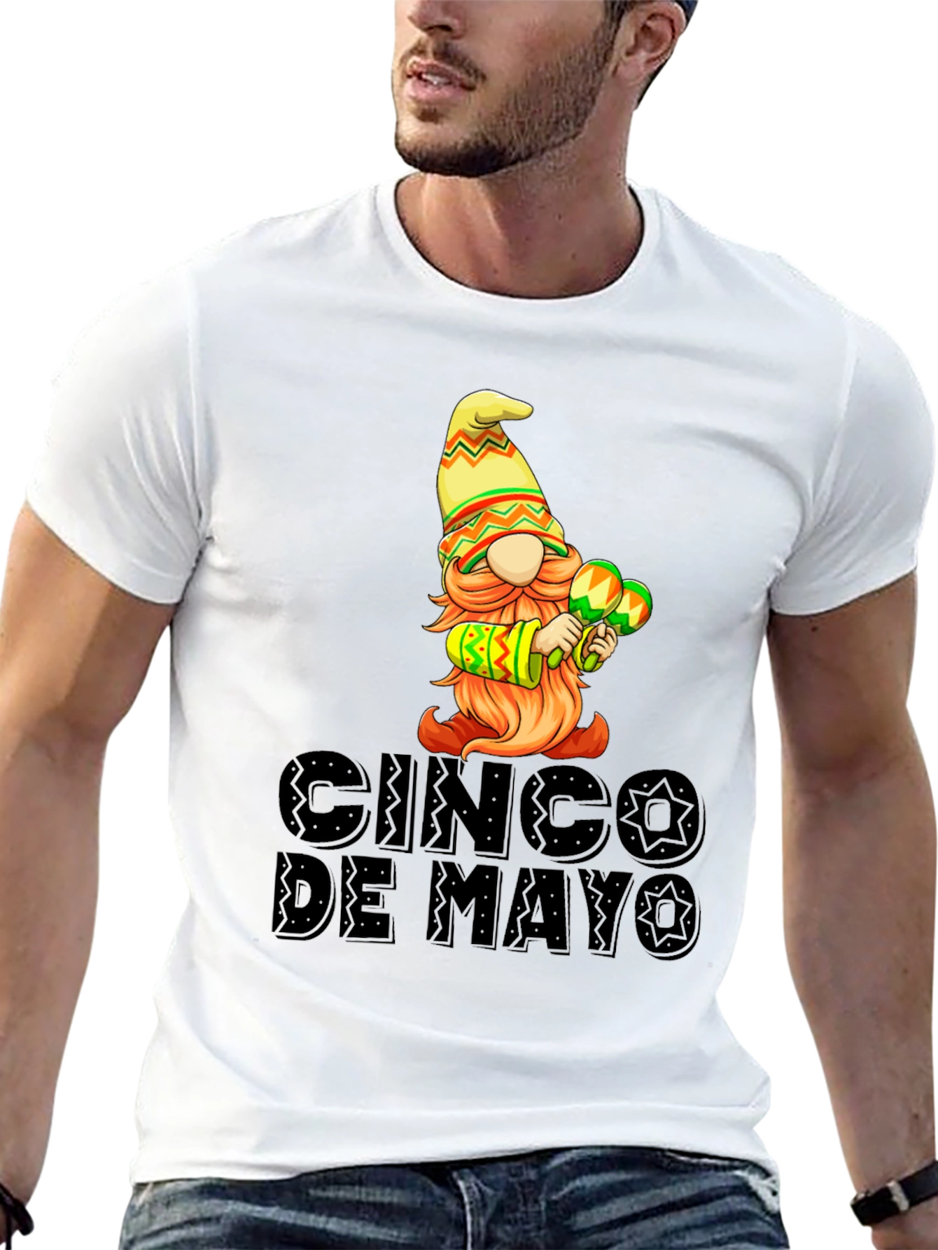 Cinco De Mayo Gnome Graphic T-Shirt