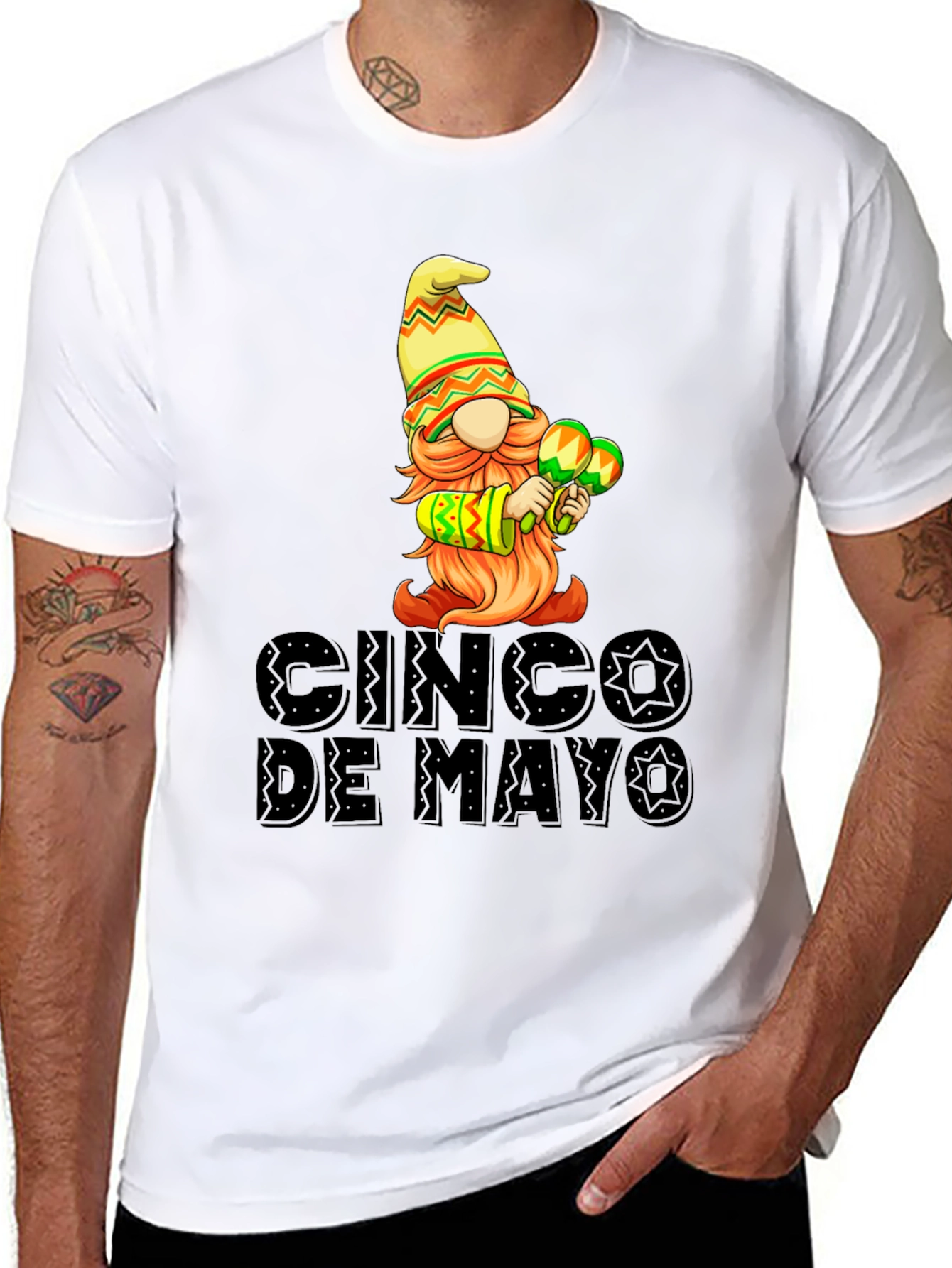 Cinco De Mayo Gnome Graphic T-Shirt