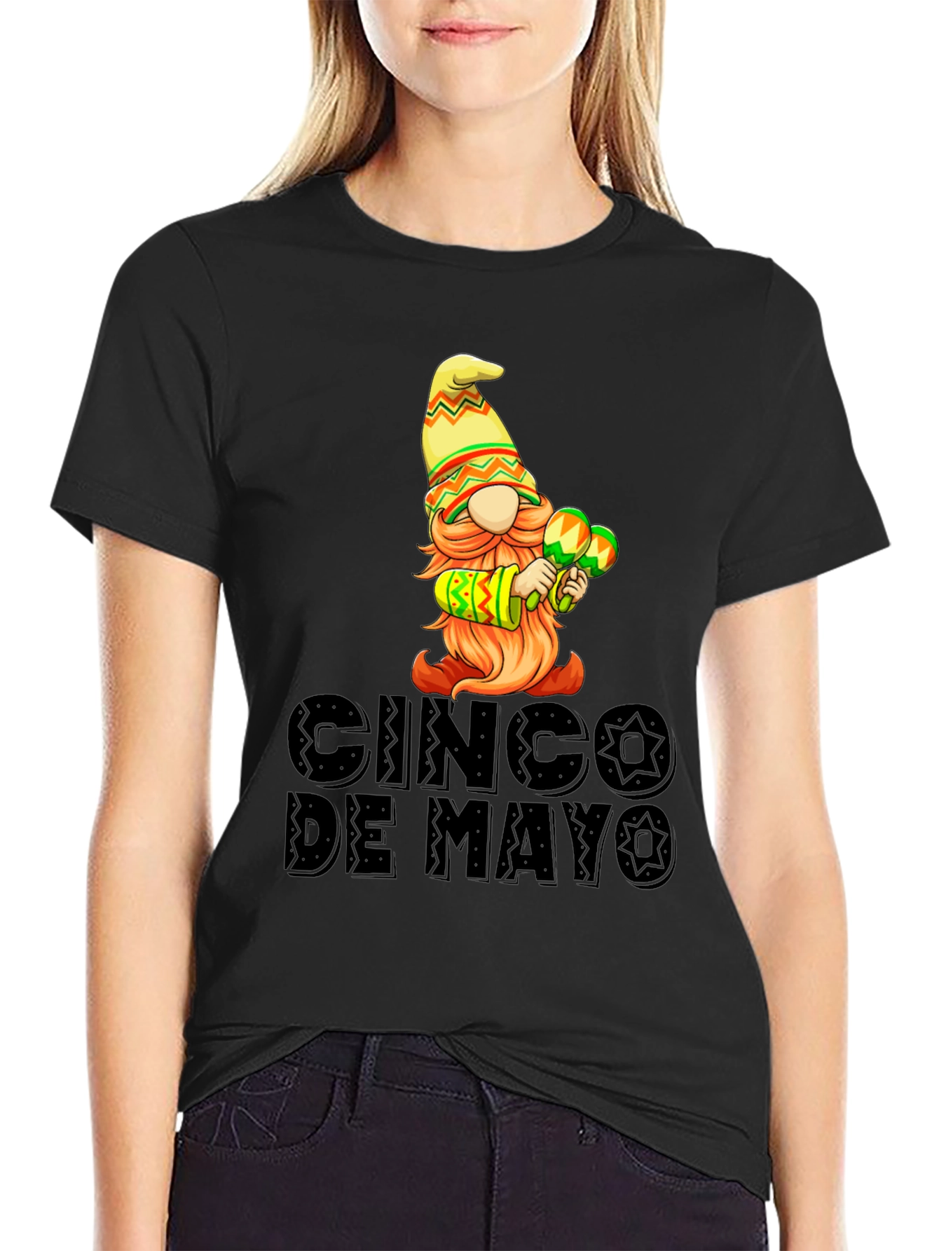 Cinco De Mayo Gnome Graphic T-Shirt