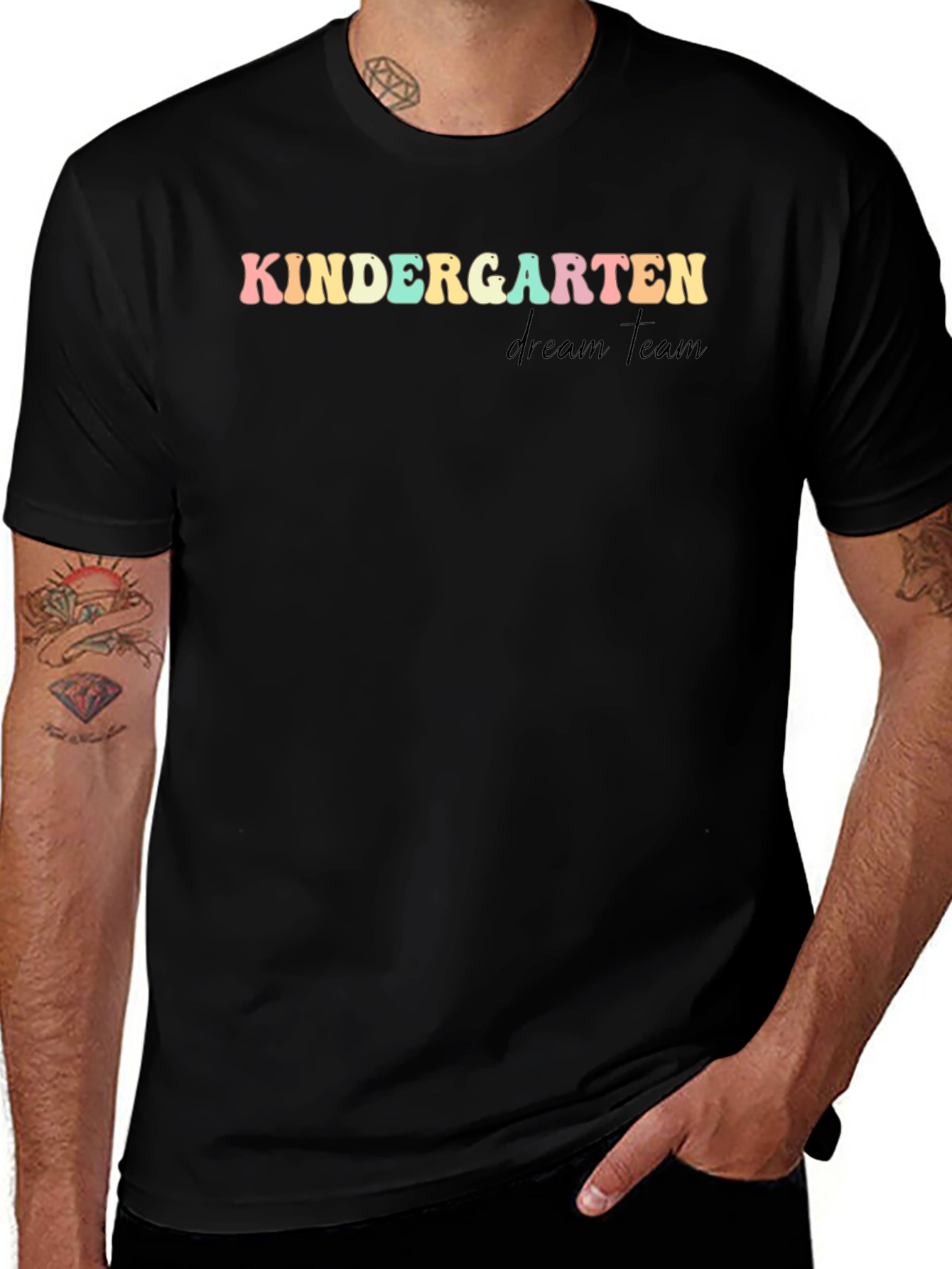 Kindergarten Dream Team Black T-Shirt