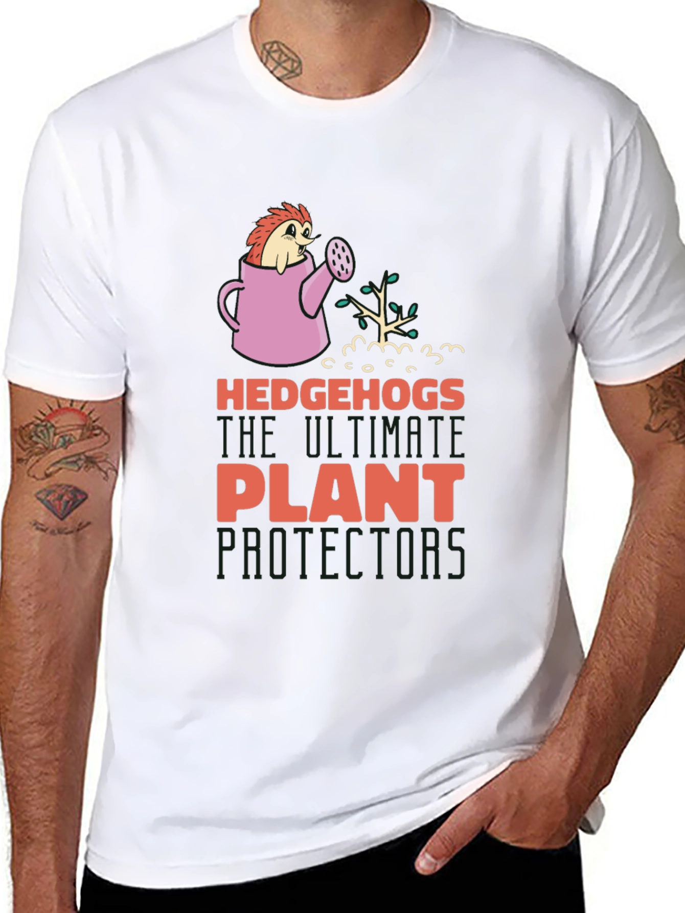 Hedgehogs Plant Protectors Graphic Tee