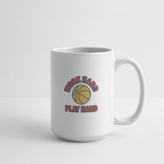 Work Hard Play Hard Basketball Motivational Design