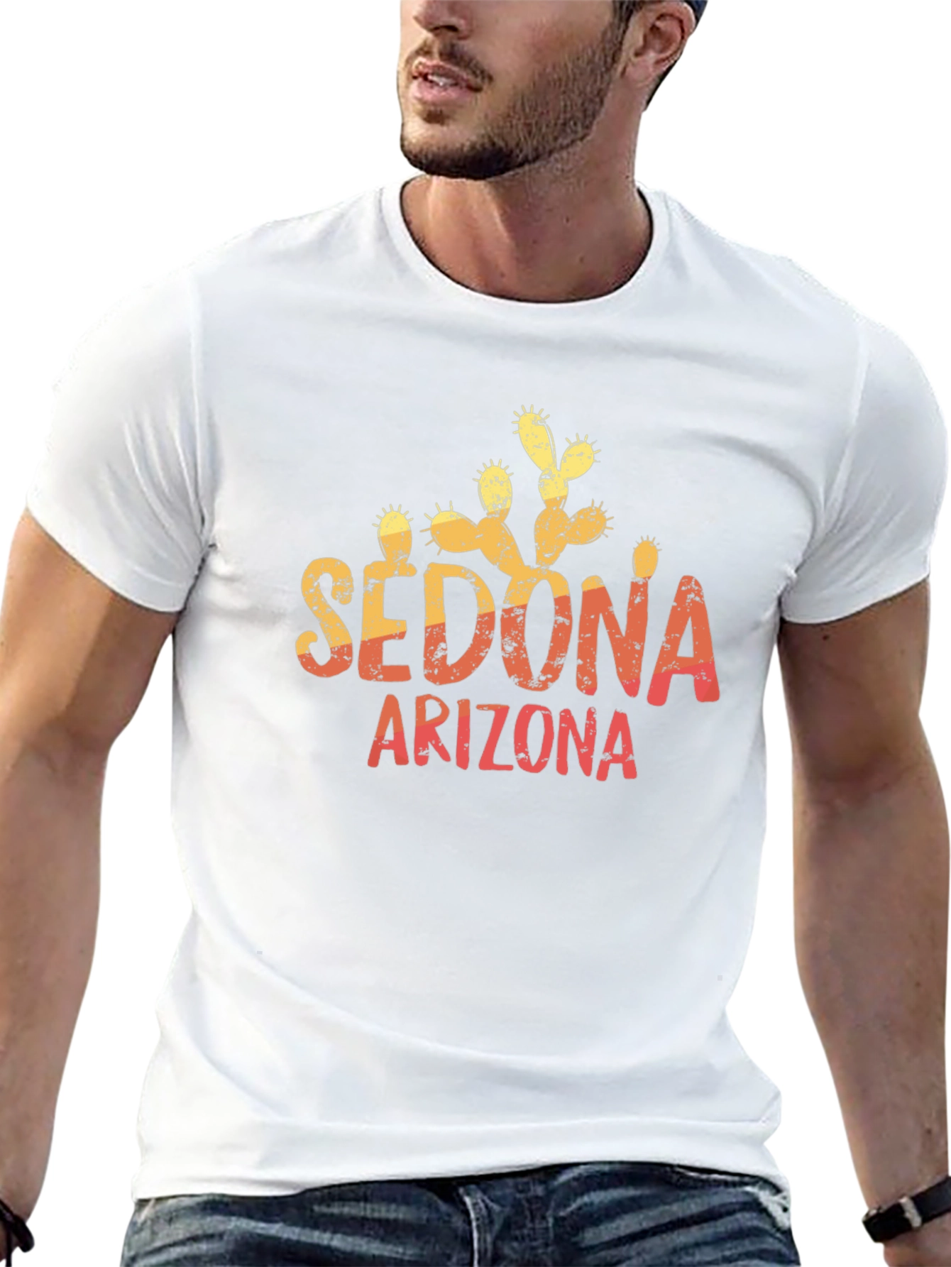 Sedona Arizona Cactus Graphic T-Shirt