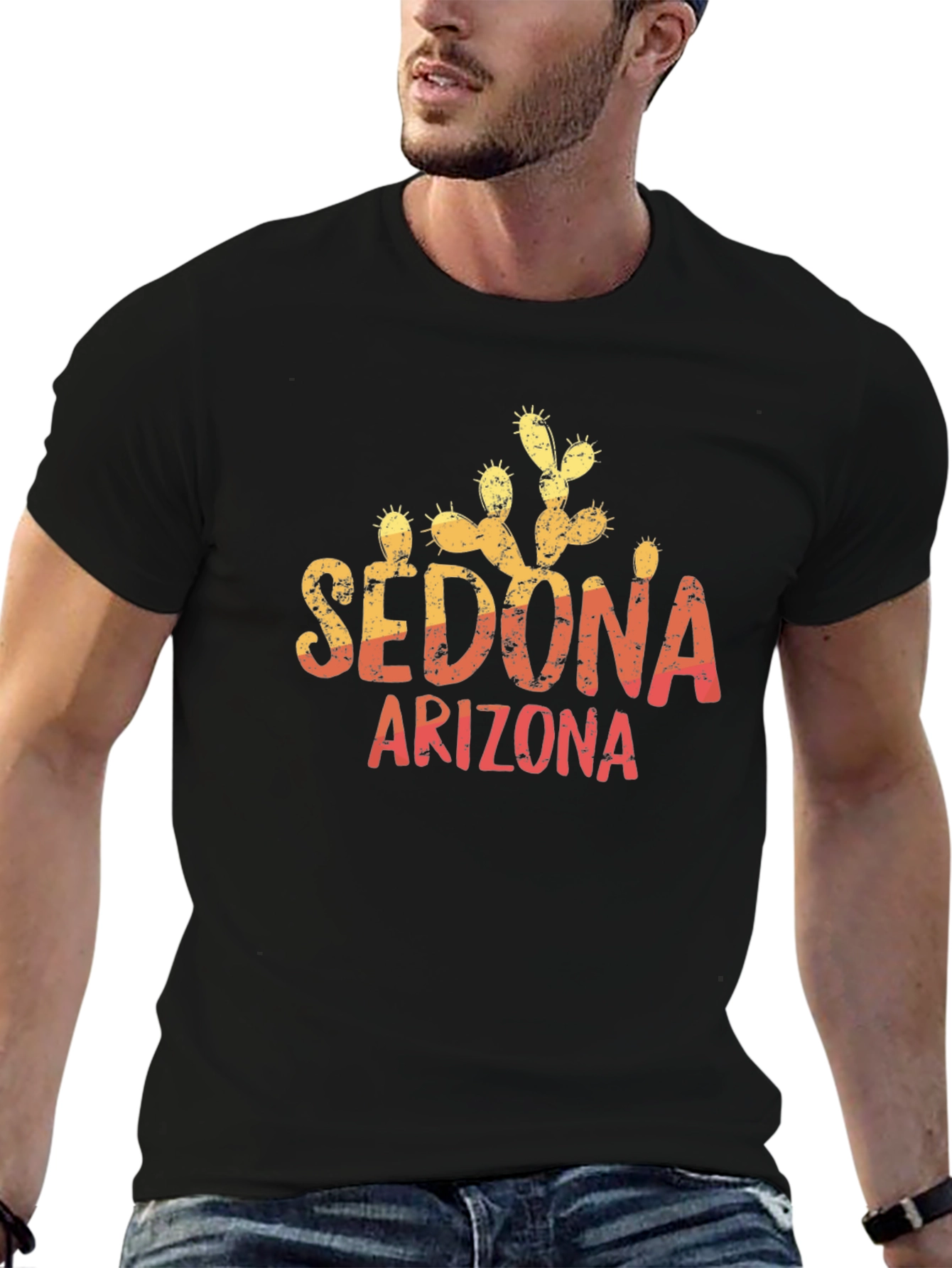 Sedona Arizona Cactus Graphic T-Shirt