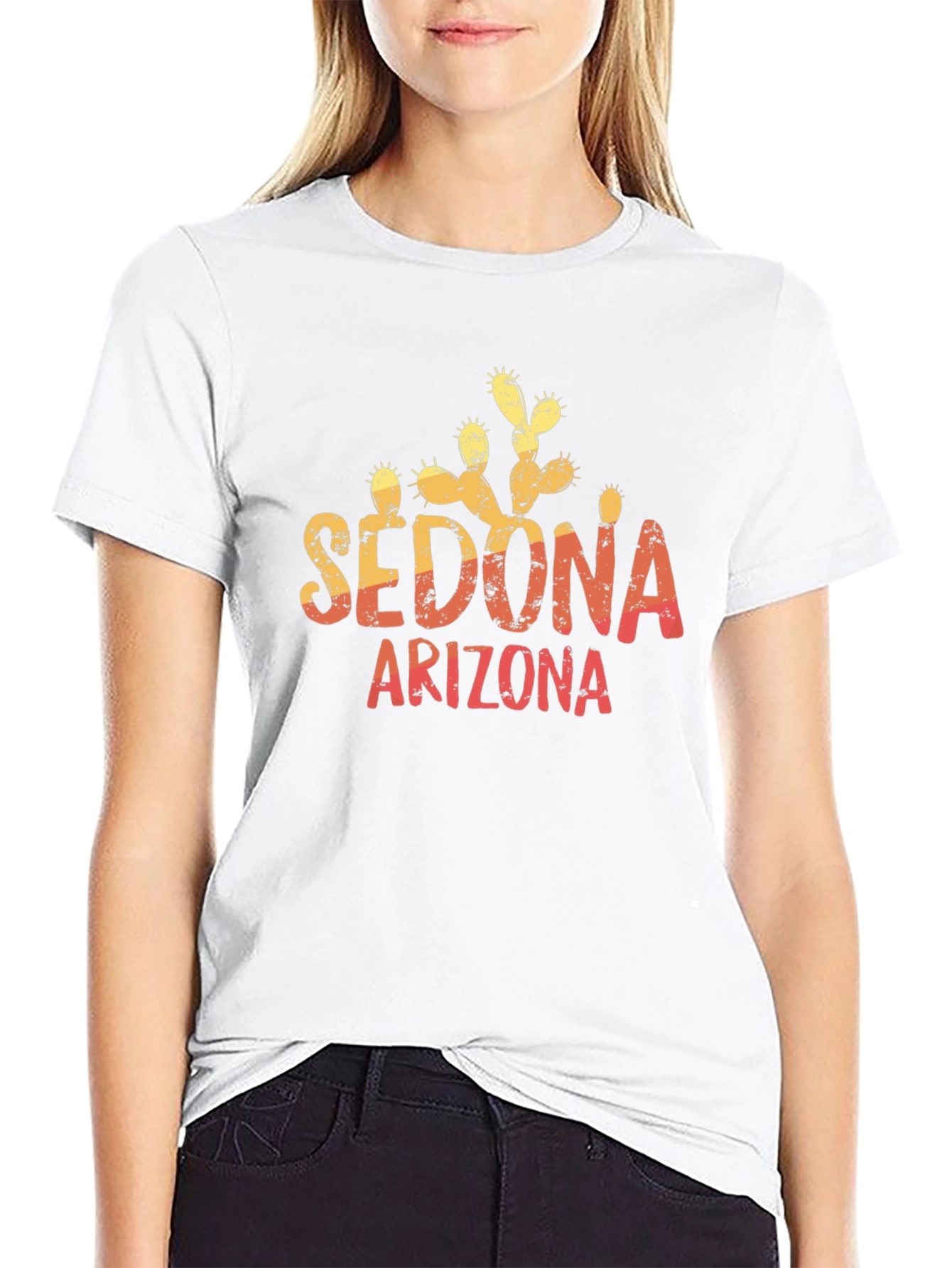Sedona Arizona Cactus Graphic T-Shirt