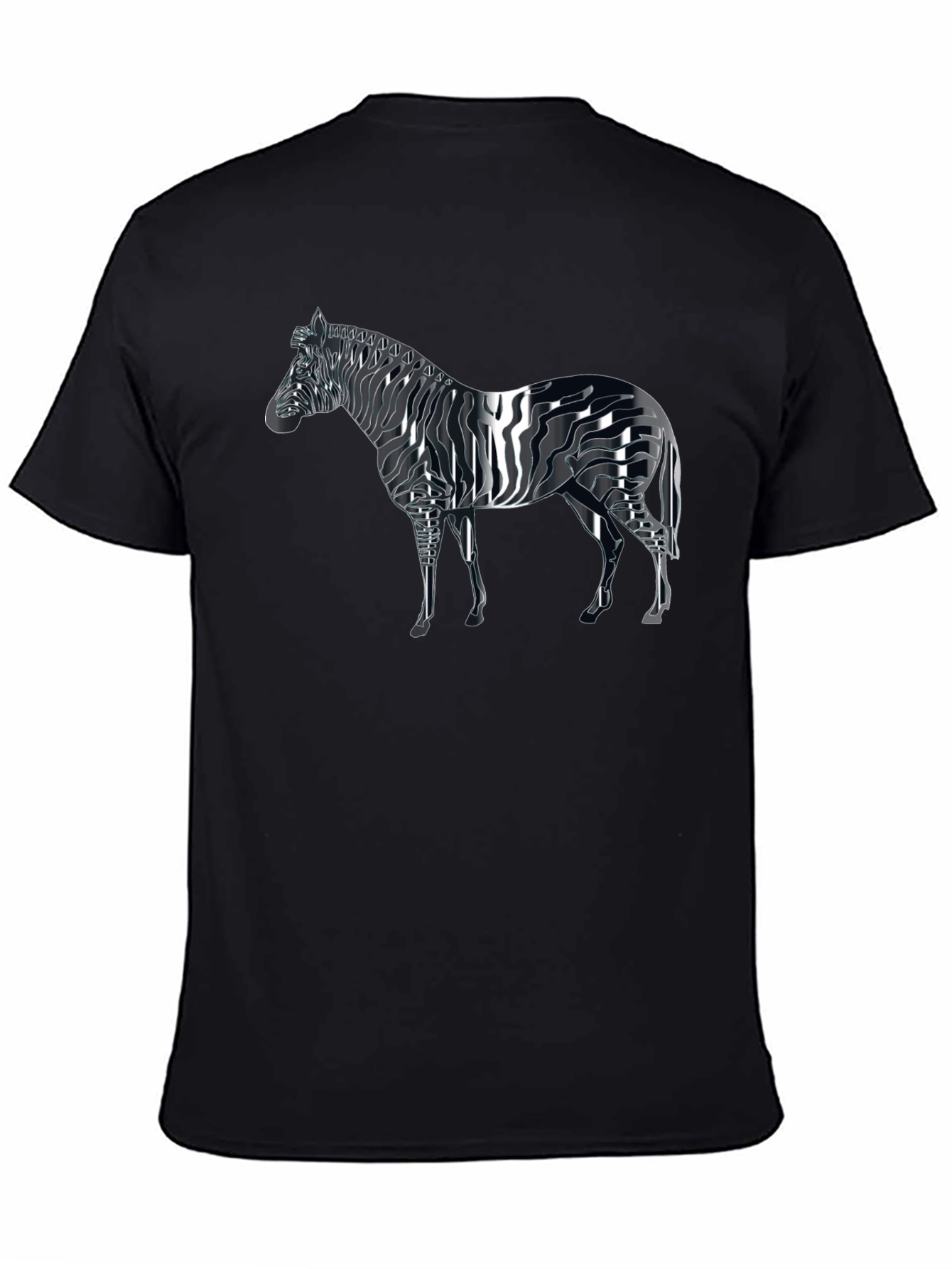 Zebra Graphic T-Shirt - Black