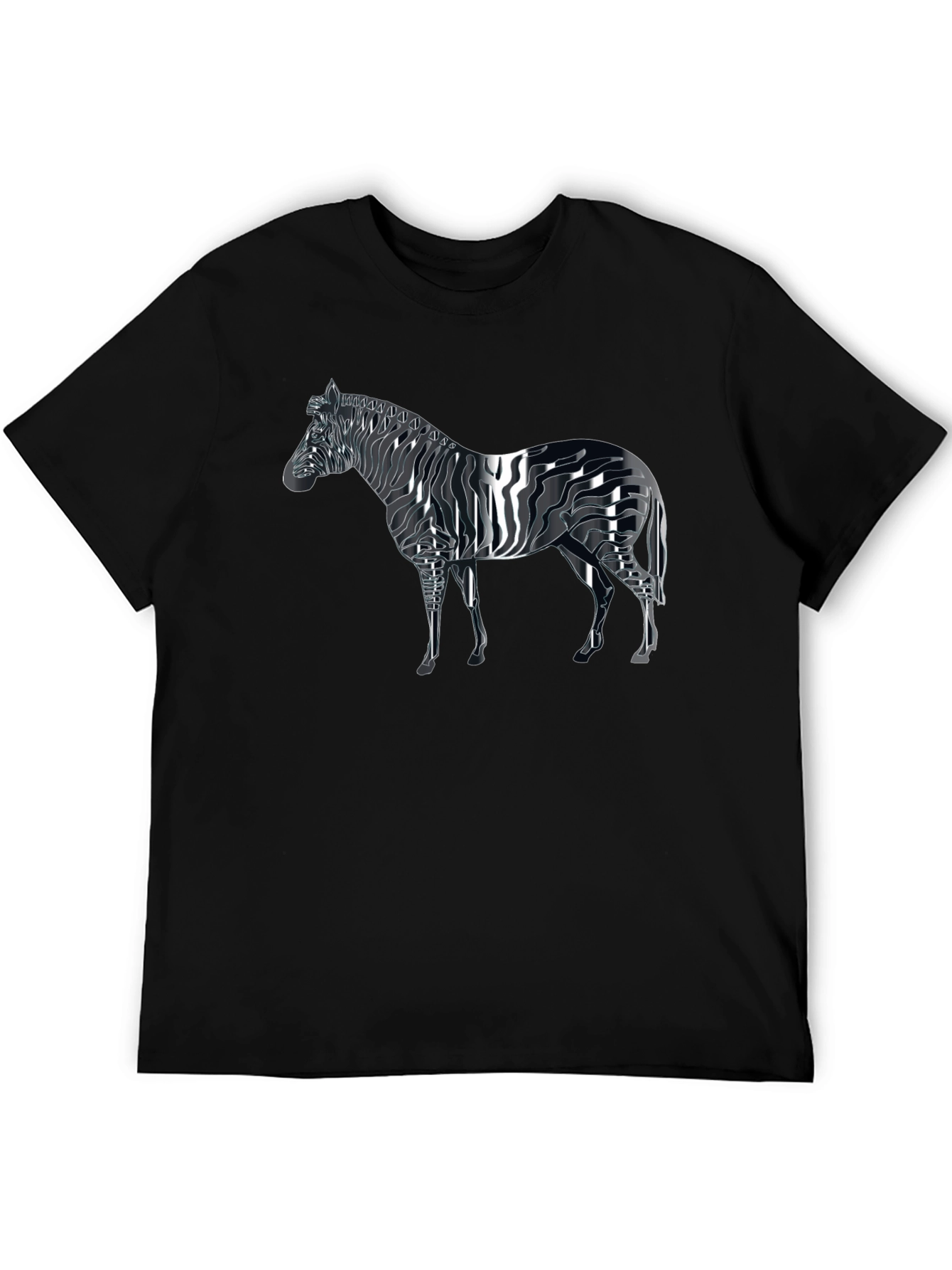 Zebra Graphic T-Shirt - Black