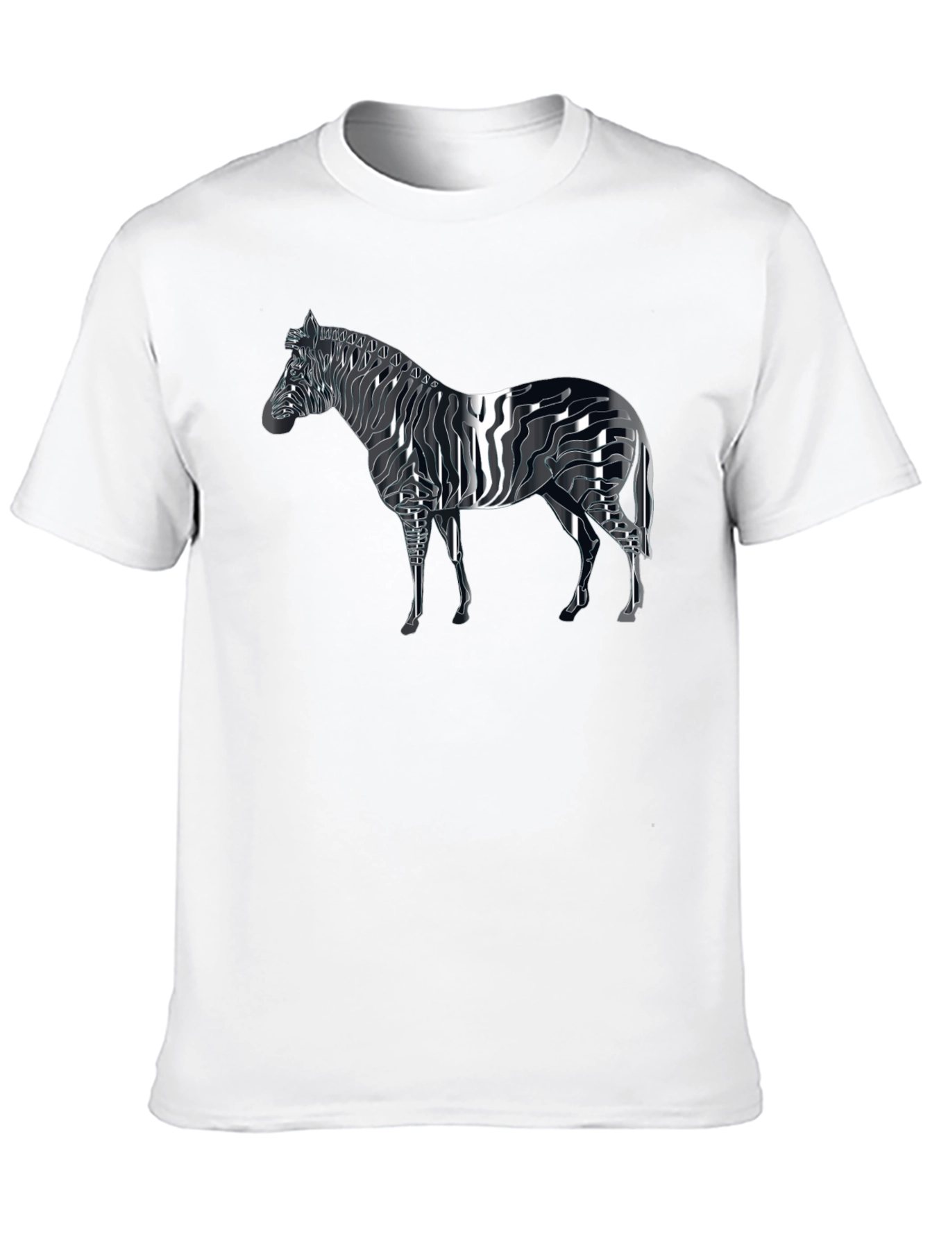 Zebra Graphic T-Shirt - Black
