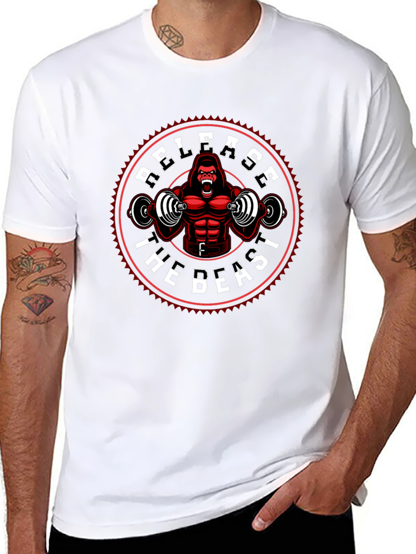 Release the Beast Gorilla Gym T-Shirt