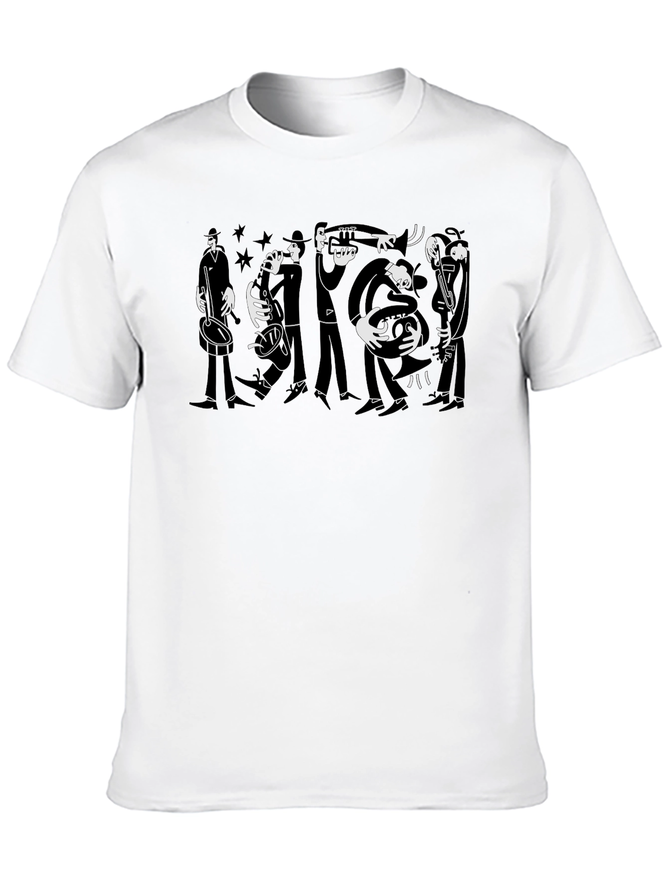 Black Jazz Band Graphic Tee