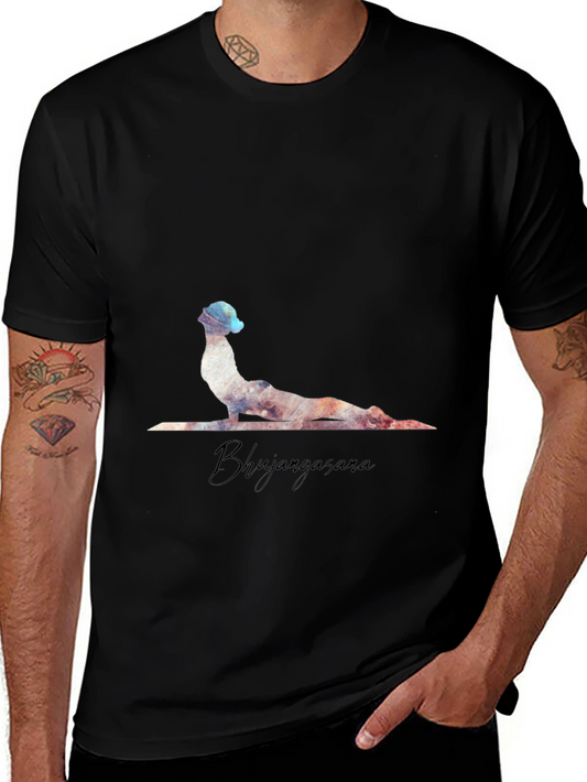 Bhujangasana Yoga Pose T-Shirt - Cobra Pose Tee