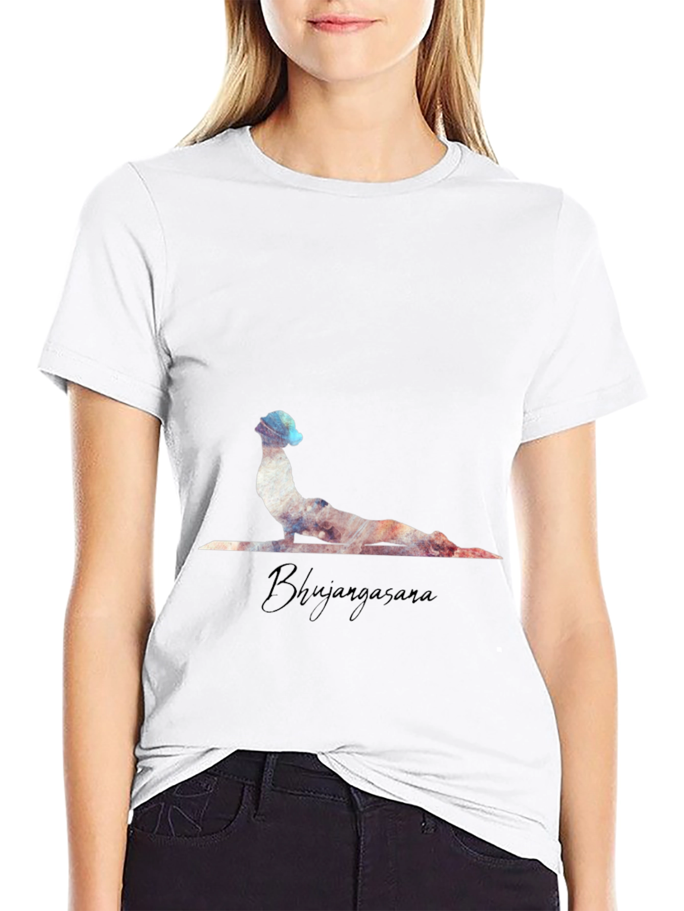 Bhujangasana Yoga Pose T-Shirt - Cobra Pose Tee