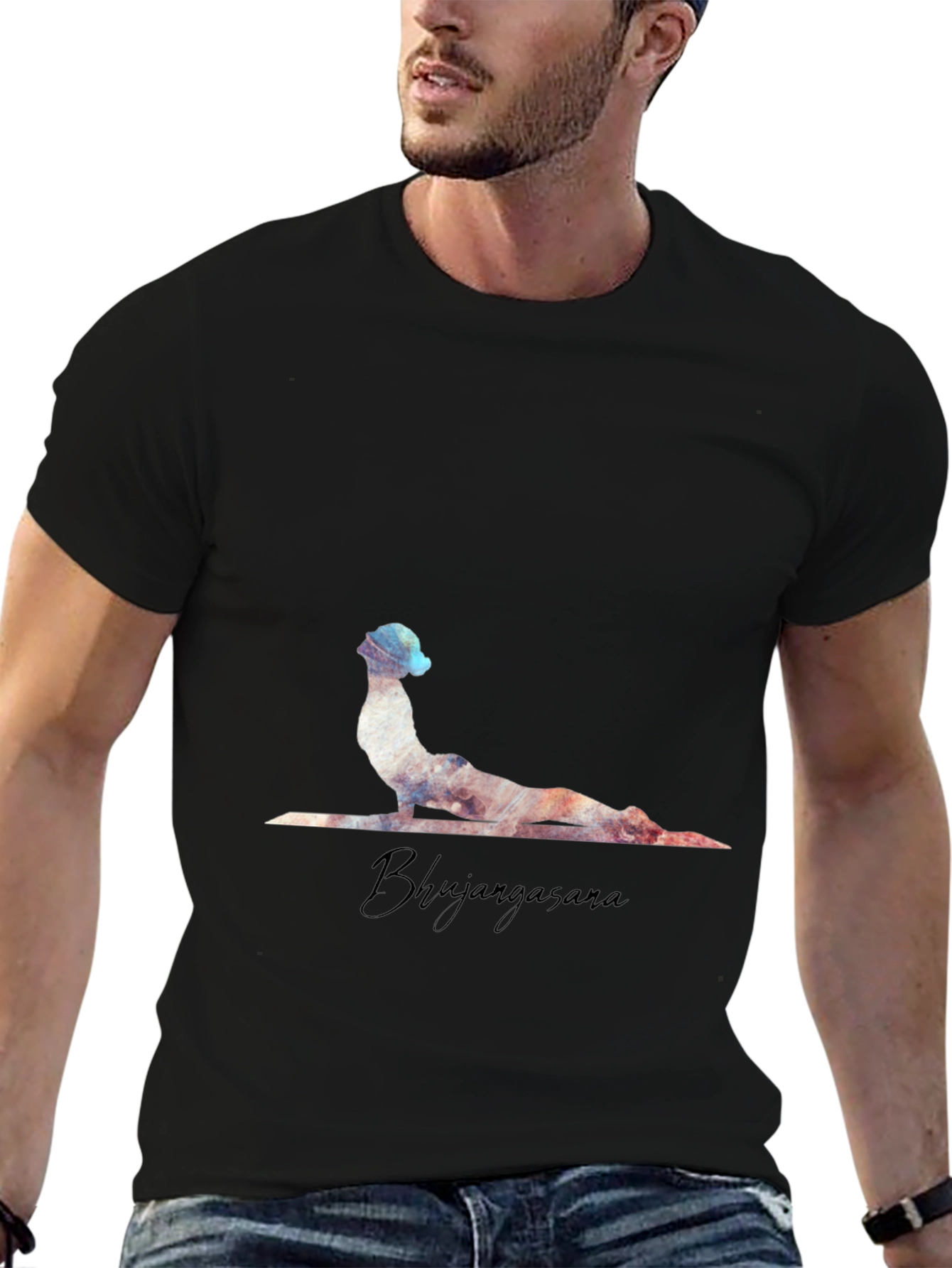 Bhujangasana Yoga Pose T-Shirt - Cobra Pose Tee