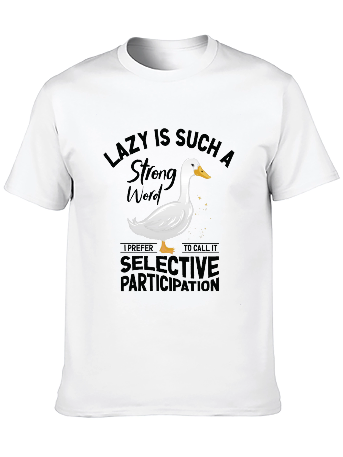 Funny Lazy Duck Graphic Tee