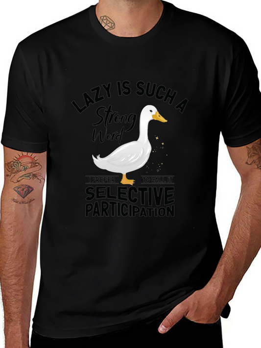 Funny Lazy Duck Graphic Tee