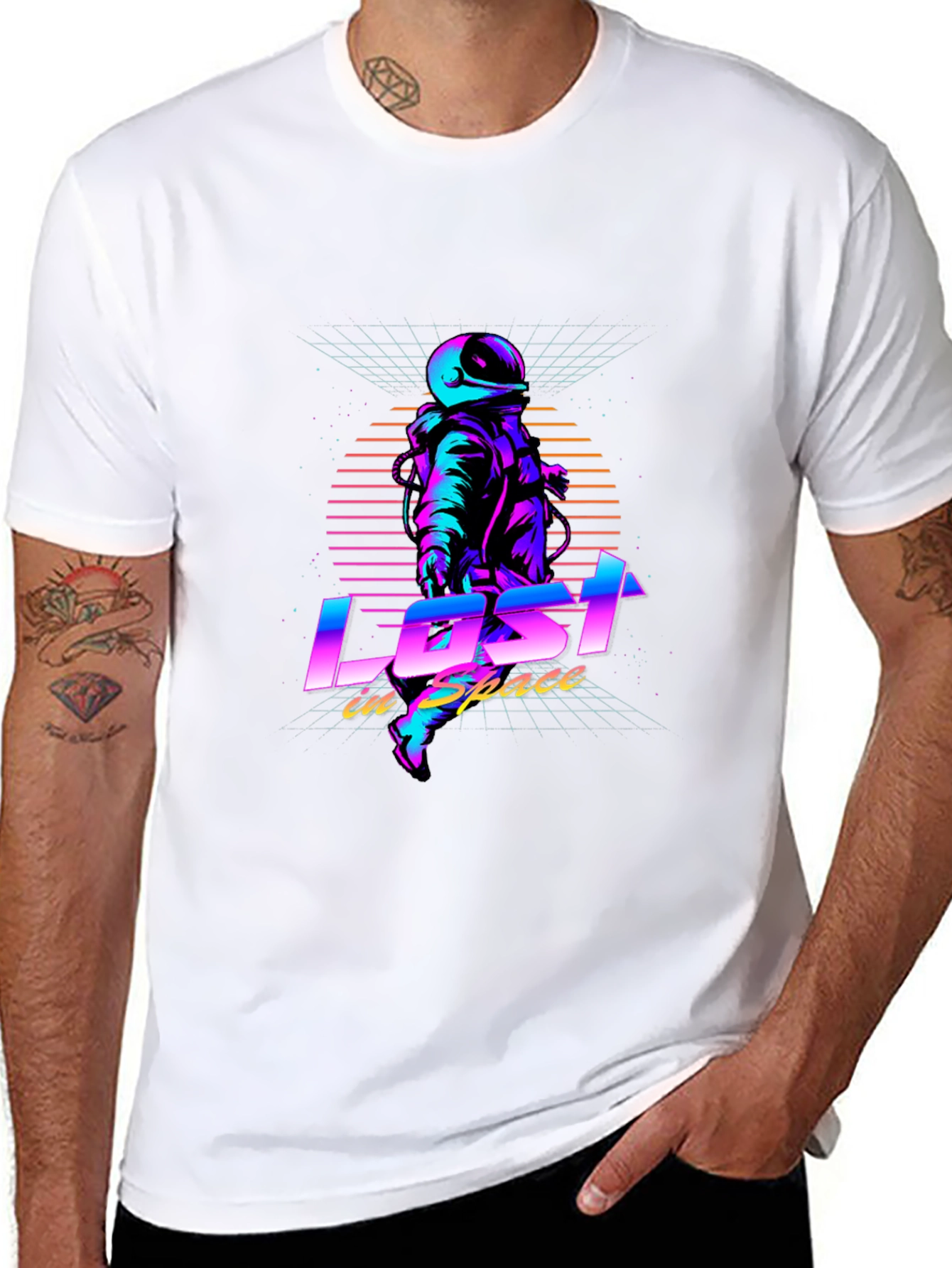 Lost in Space T-Shirt - Retro Astronaut Design