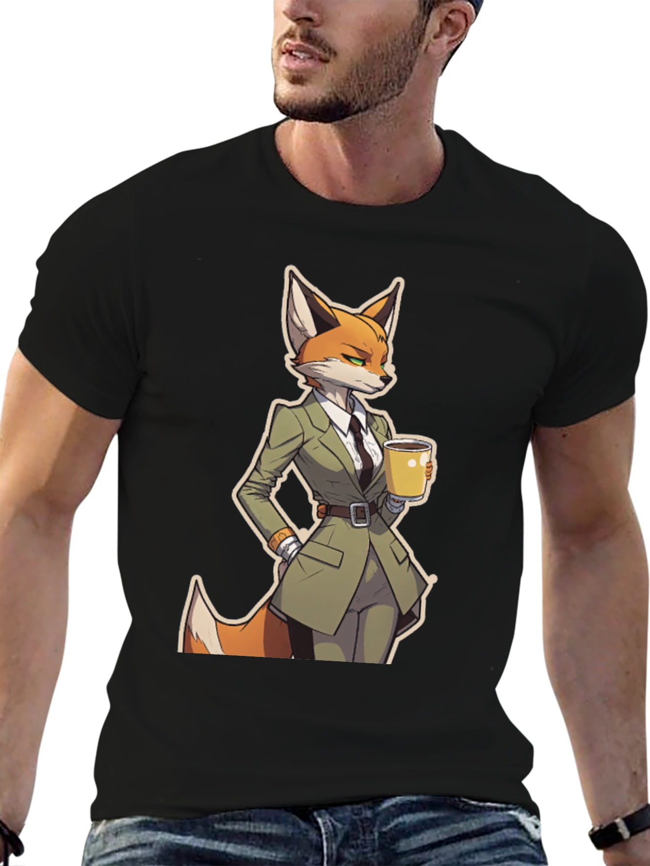 Fox in Suit Graphic Tee