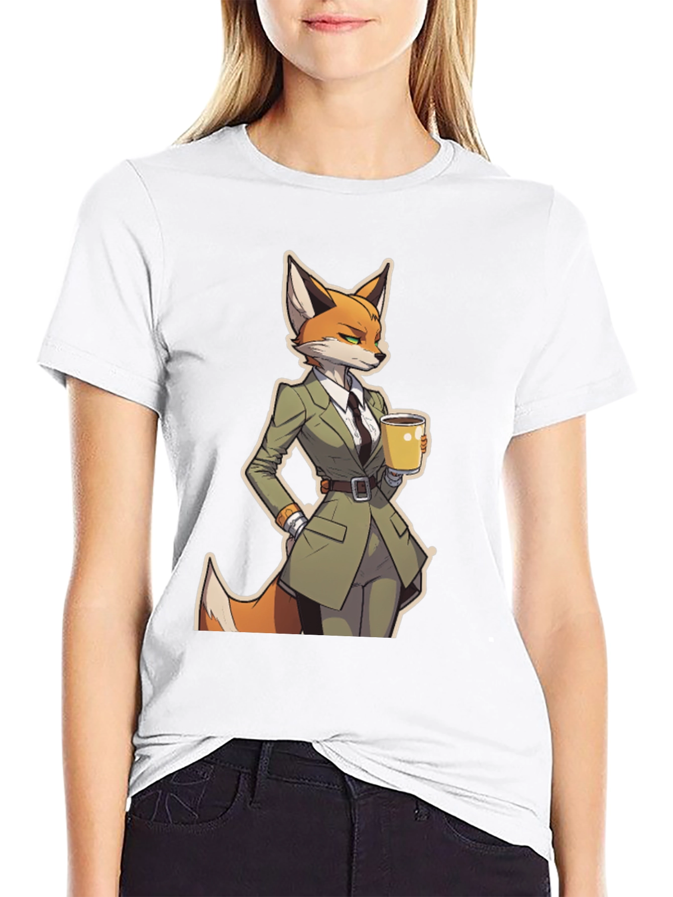Fox in Suit Graphic Tee