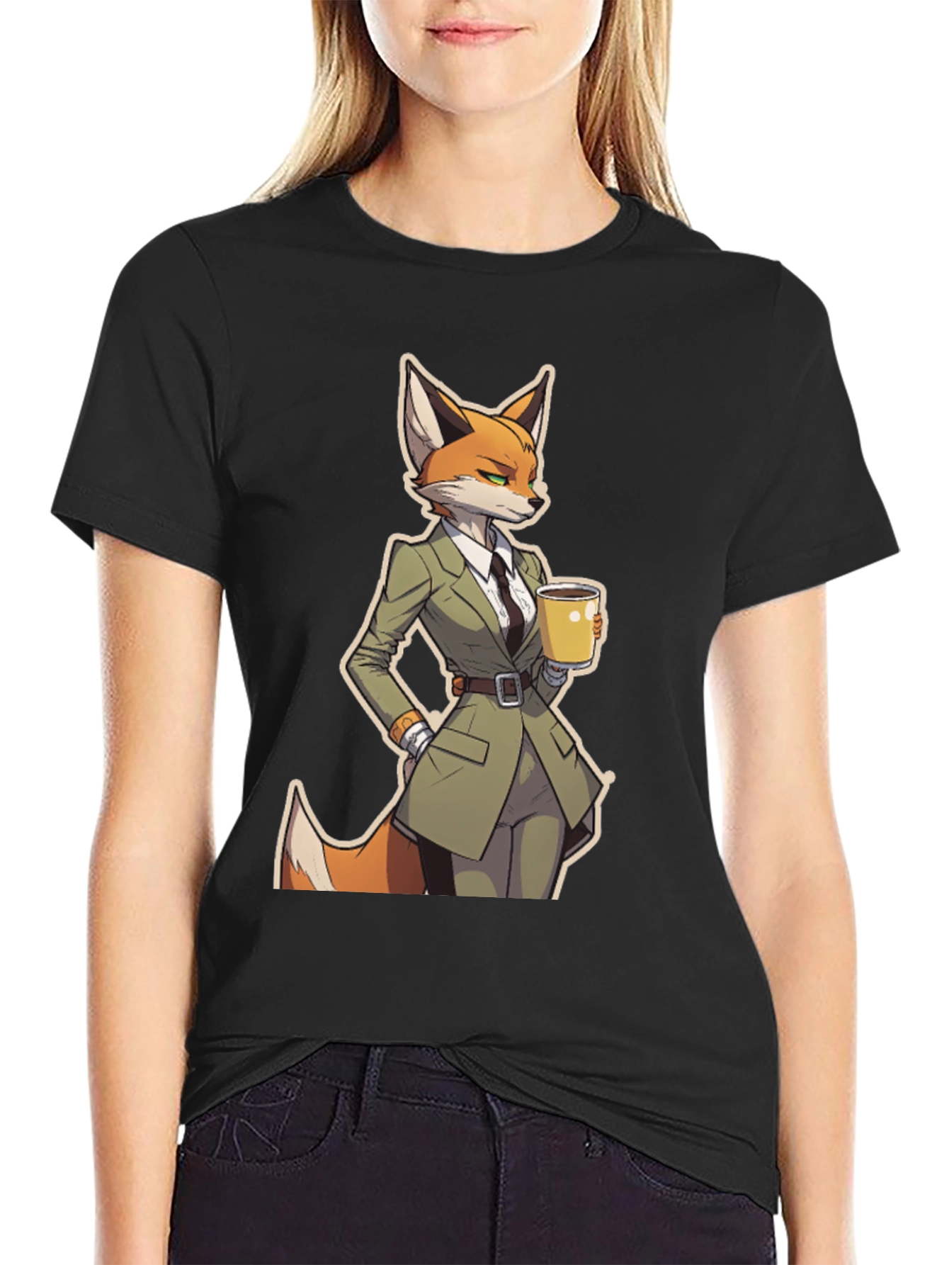 Fox in Suit Graphic Tee