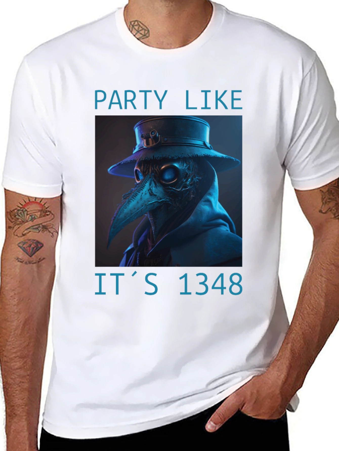Plague Doctor T-Shirt - Party Like Its 1348