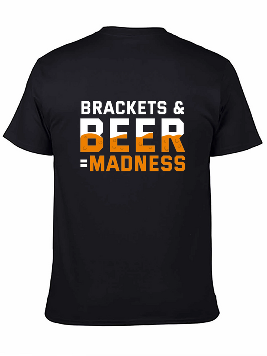 Brackets & Beer Madness Black T-Shirt