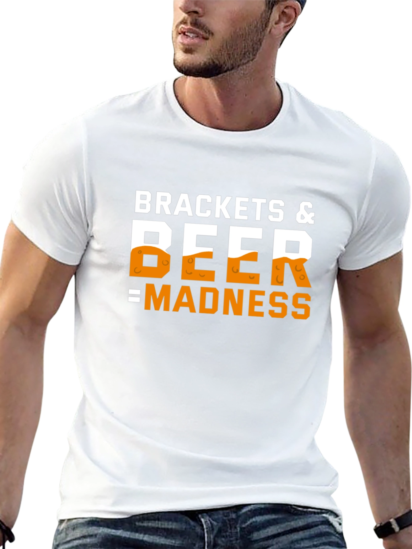 Brackets & Beer Madness Black T-Shirt
