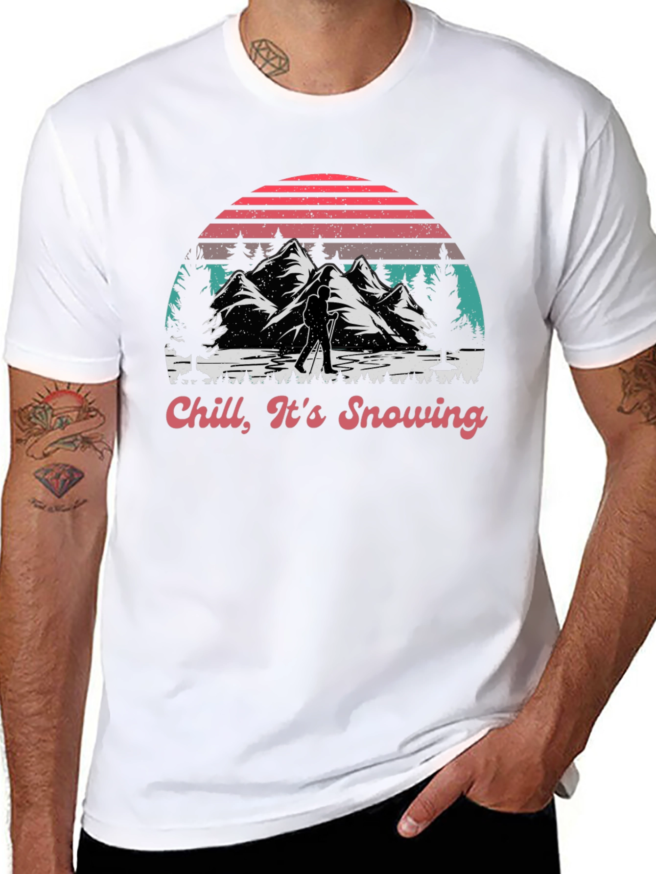 Chill Its Snowing Graphic T-Shirt