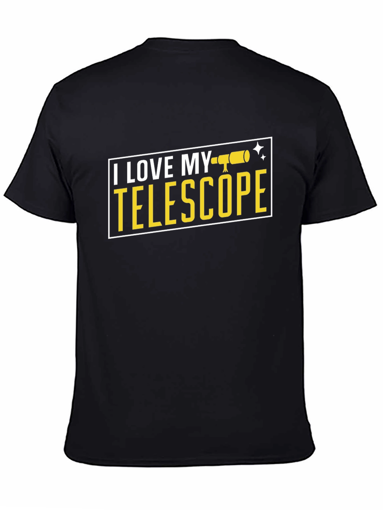 I Love My Telescope T-Shirt - Black Astronomy Tee