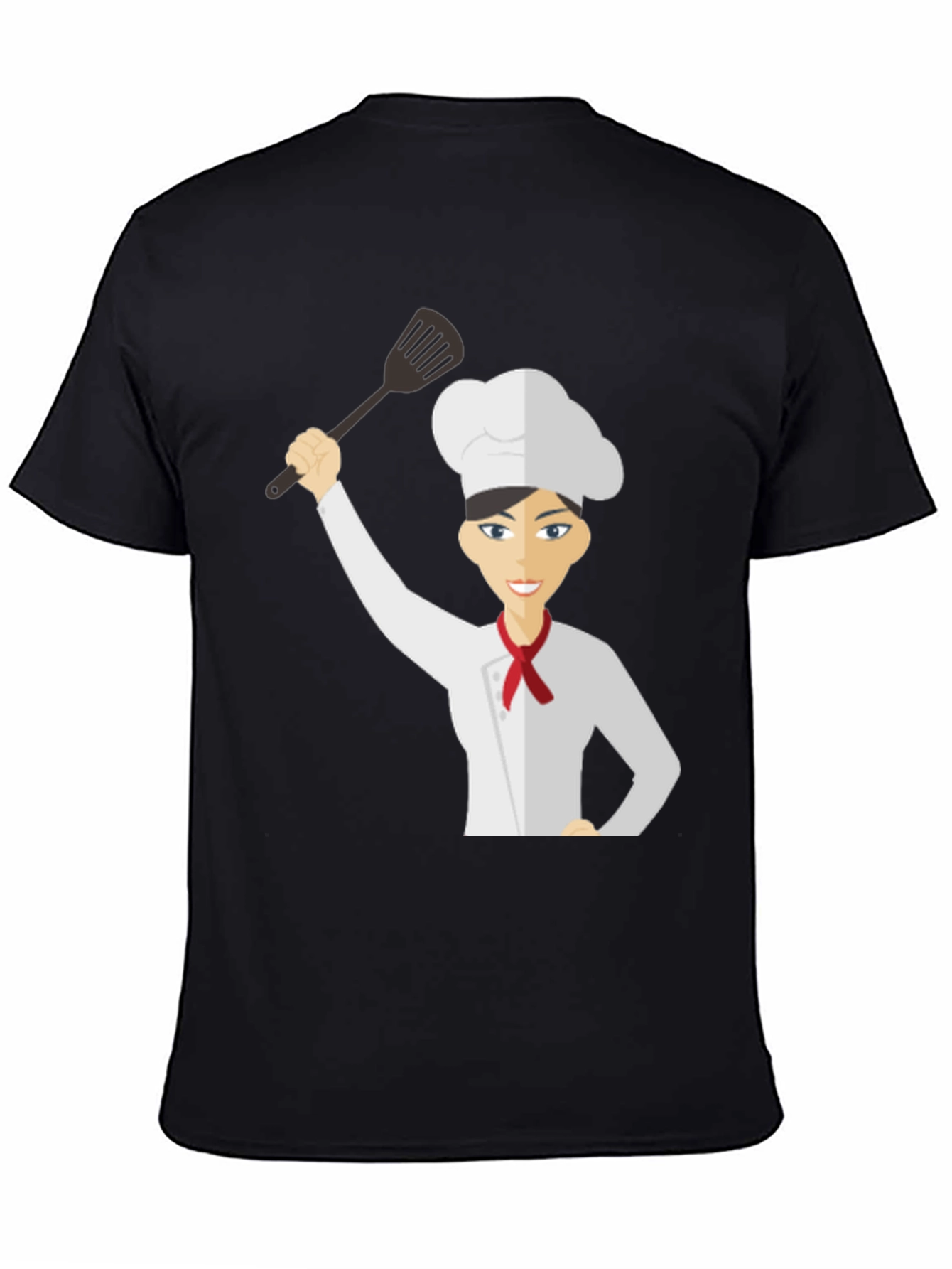 Chef Woman T-Shirt Funny Cartoon