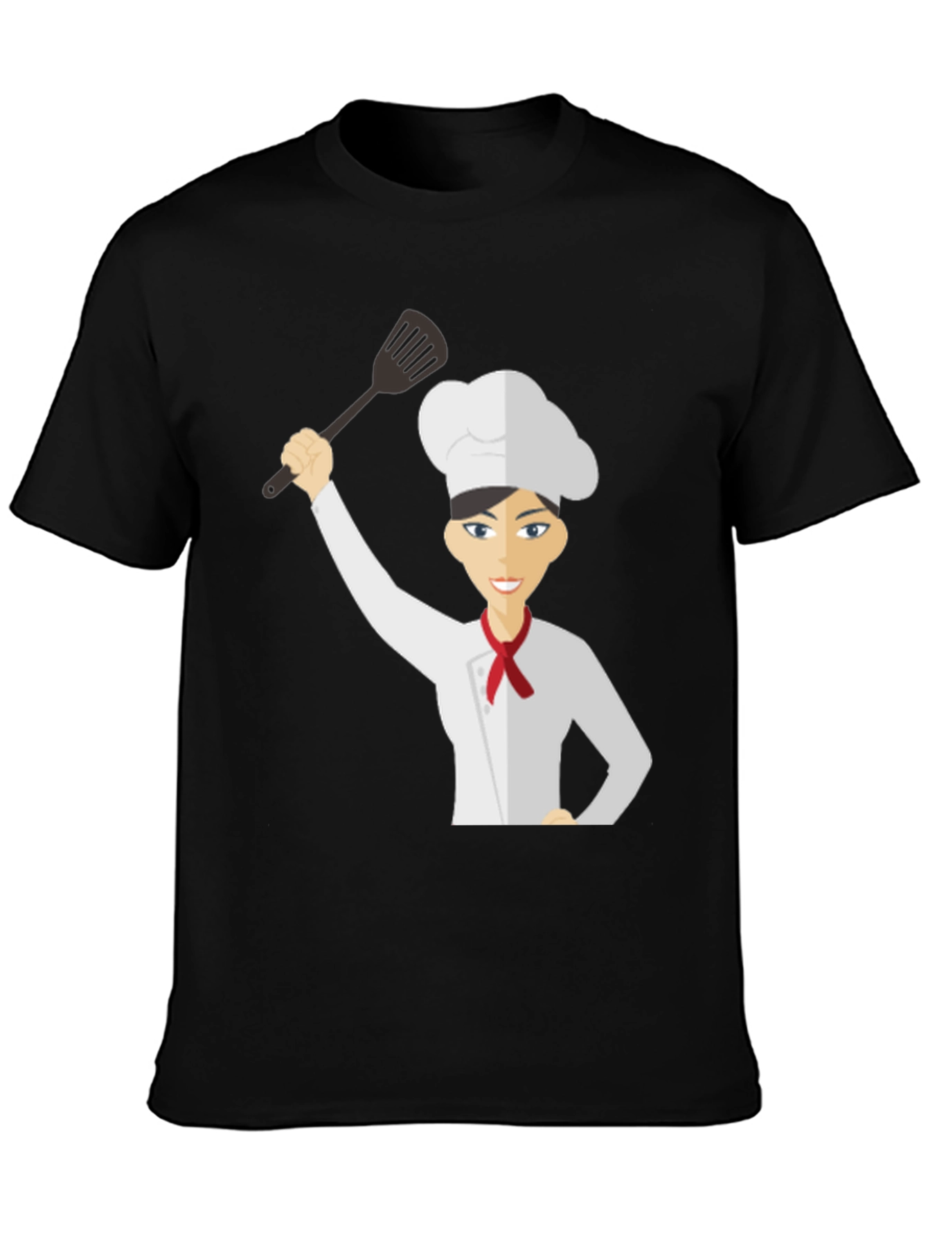 Chef Woman T-Shirt Funny Cartoon