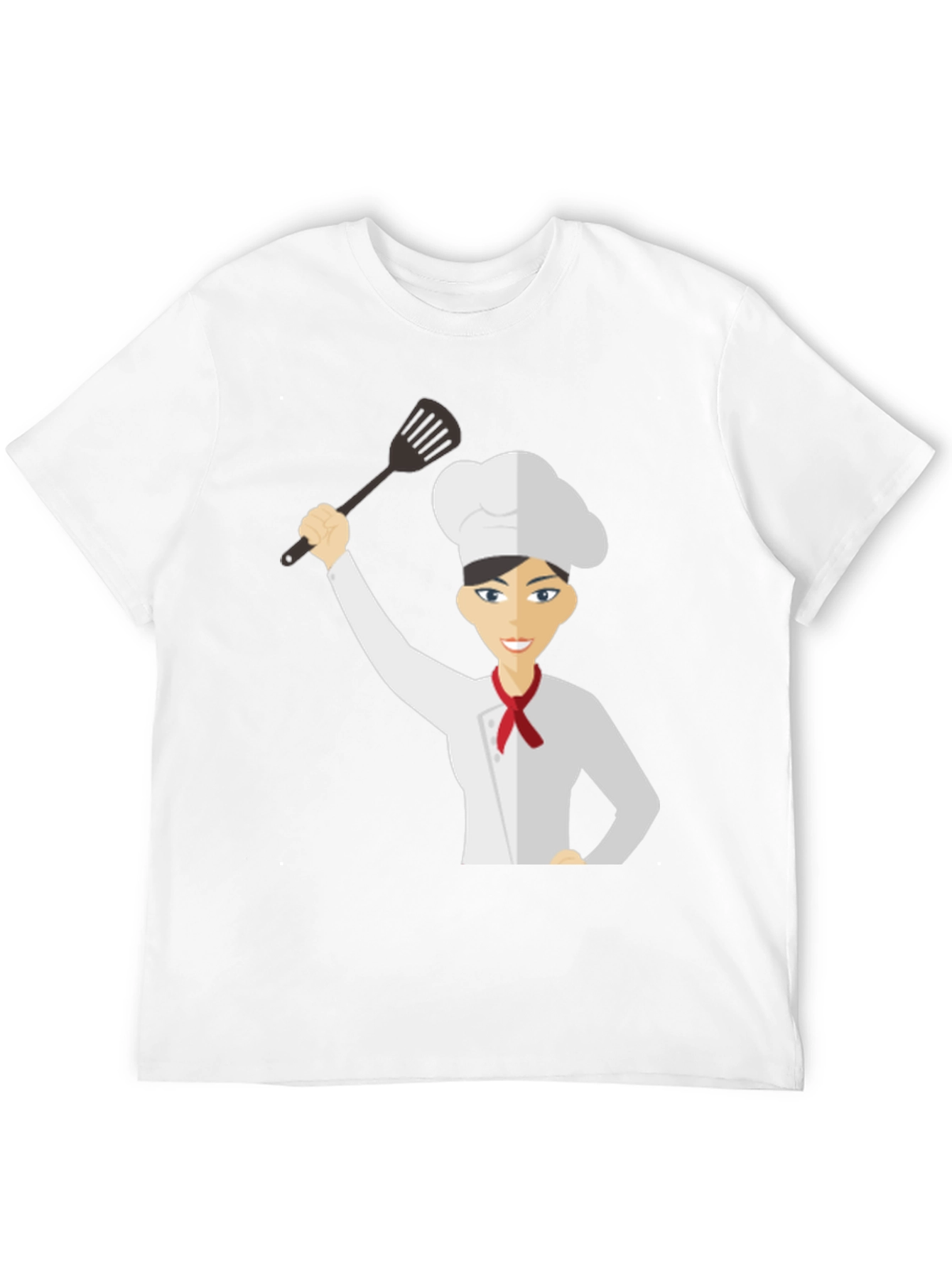 Chef Woman T-Shirt Funny Cartoon
