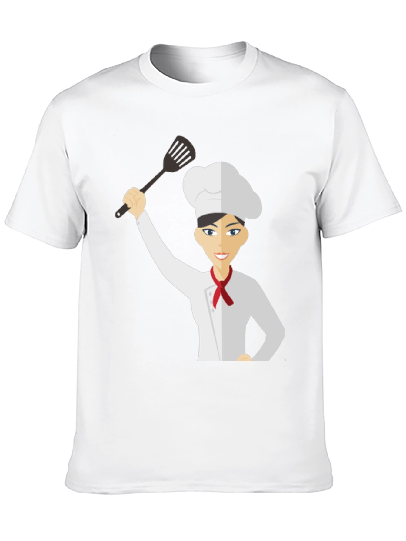 Chef Woman T-Shirt Funny Cartoon