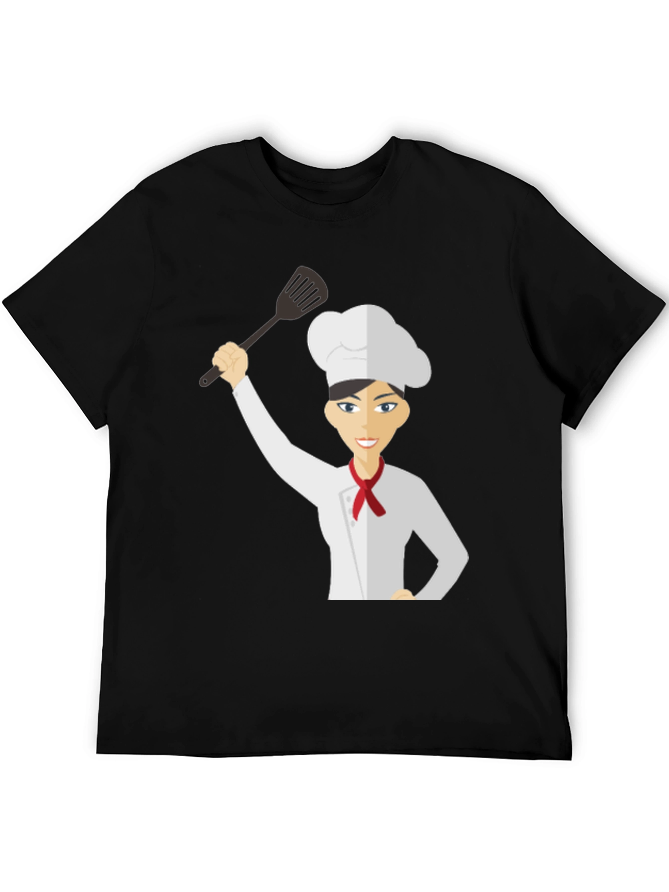 Chef Woman T-Shirt Funny Cartoon