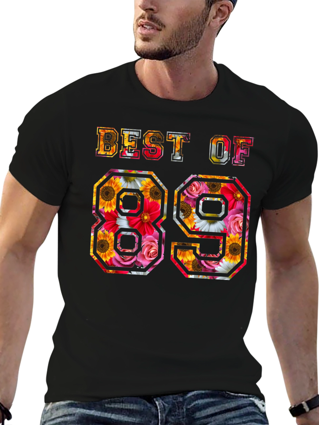 Best of 89 Floral Graphic T-Shirt