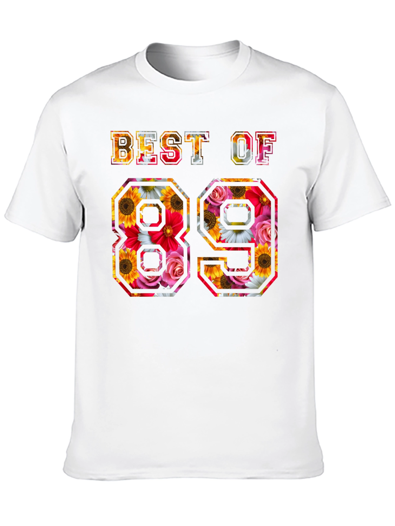 Best of 89 Floral Graphic T-Shirt
