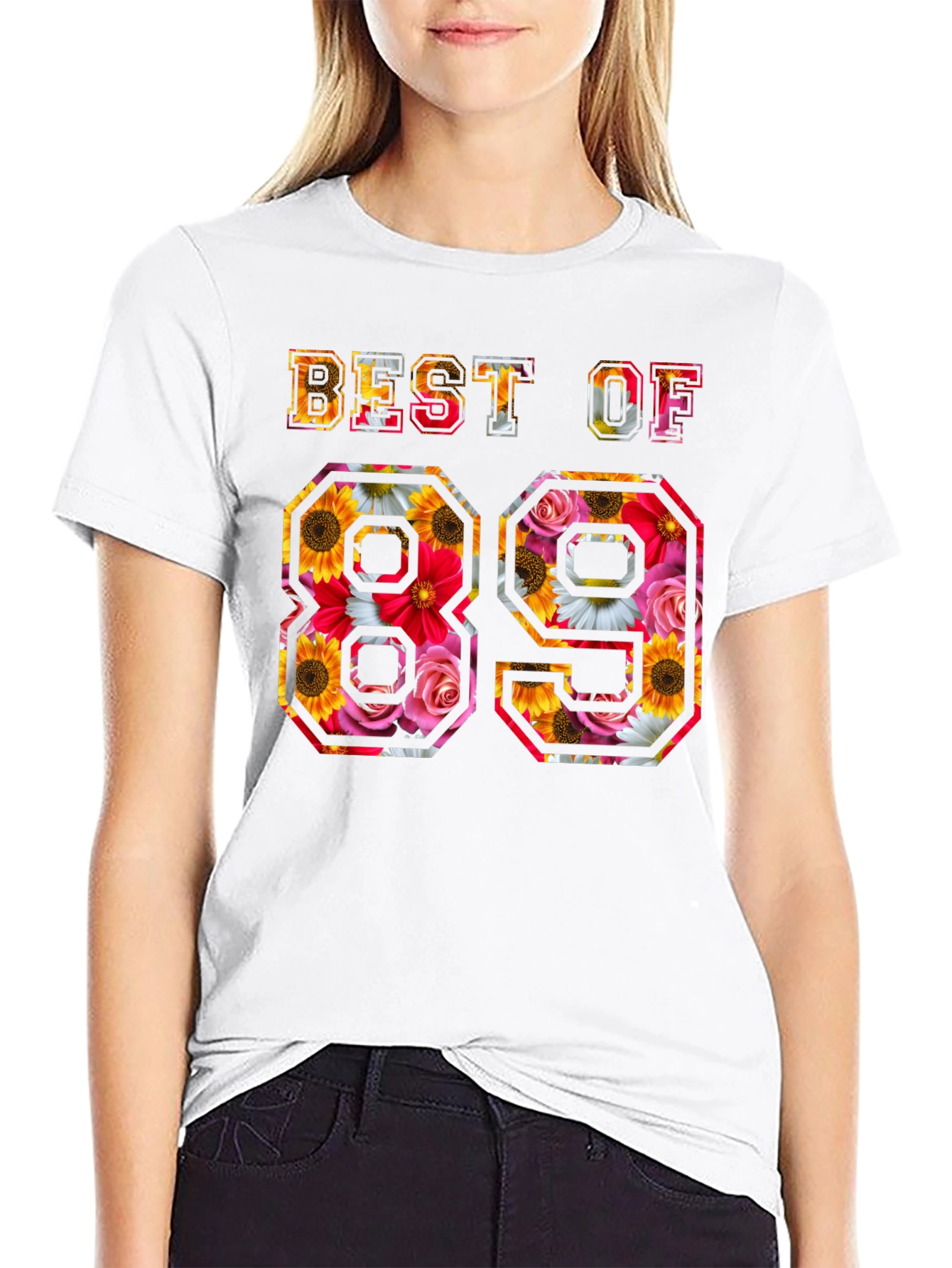 Best of 89 Floral Graphic T-Shirt