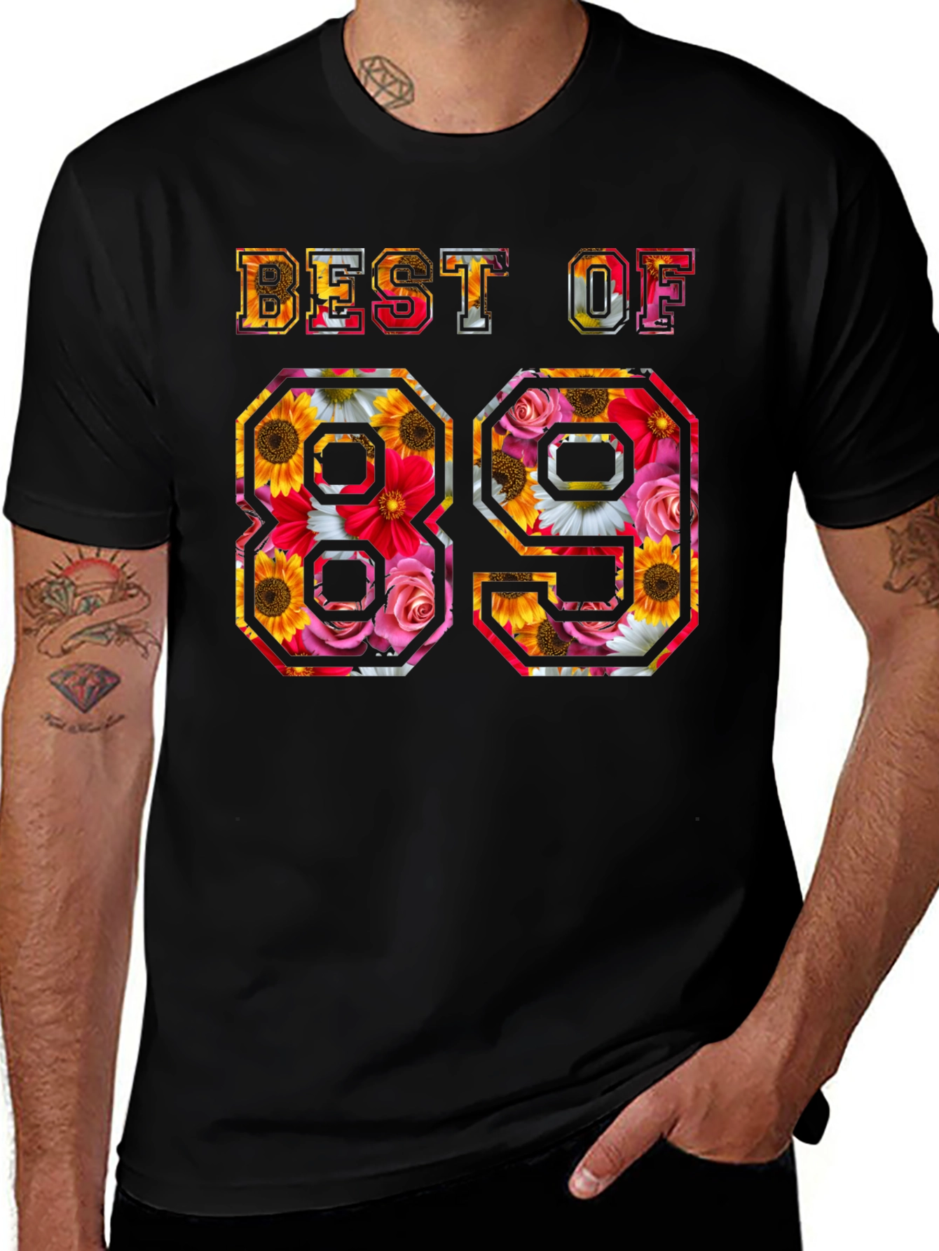 Best of 89 Floral Graphic T-Shirt