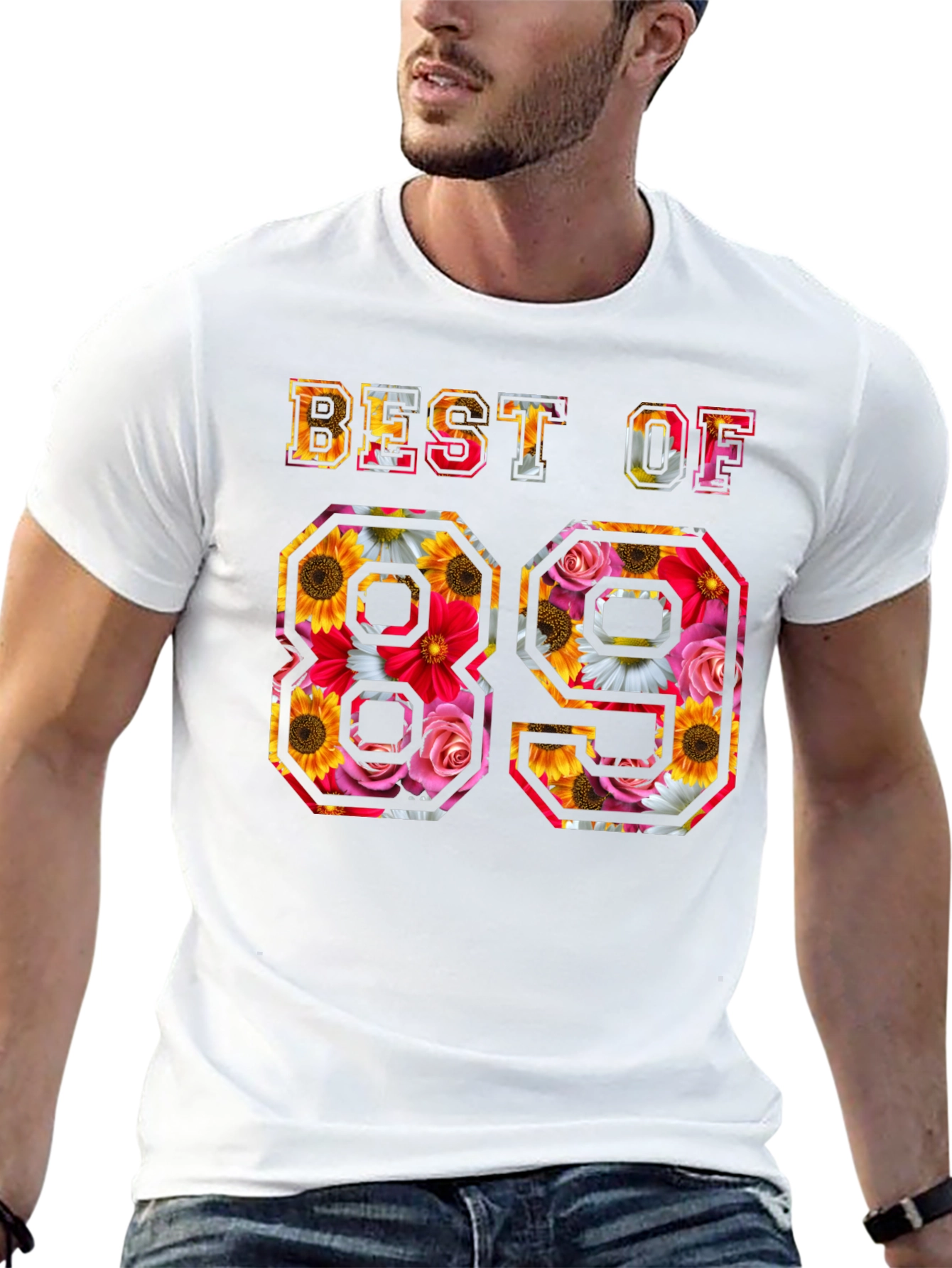 Best of 89 Floral Graphic T-Shirt