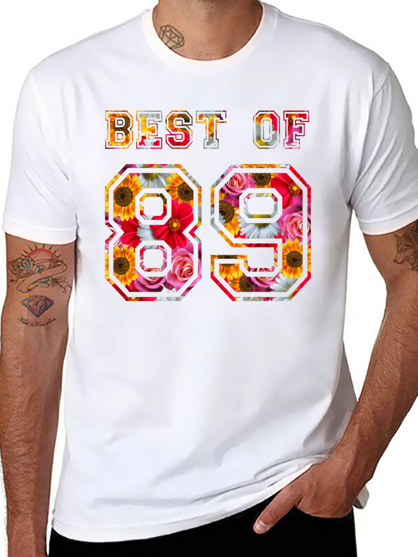 Best of 89 Floral Graphic T-Shirt