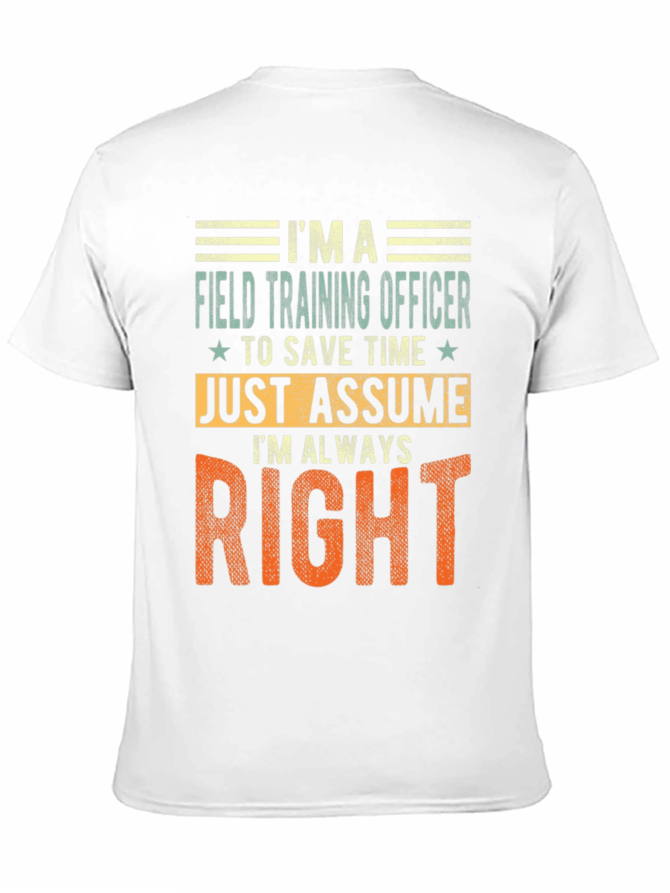 Field Training Officer Novelty Graphic Tee