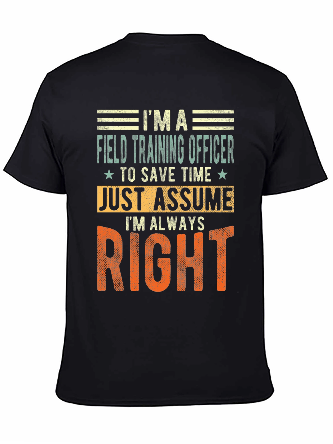 Field Training Officer Novelty Graphic Tee