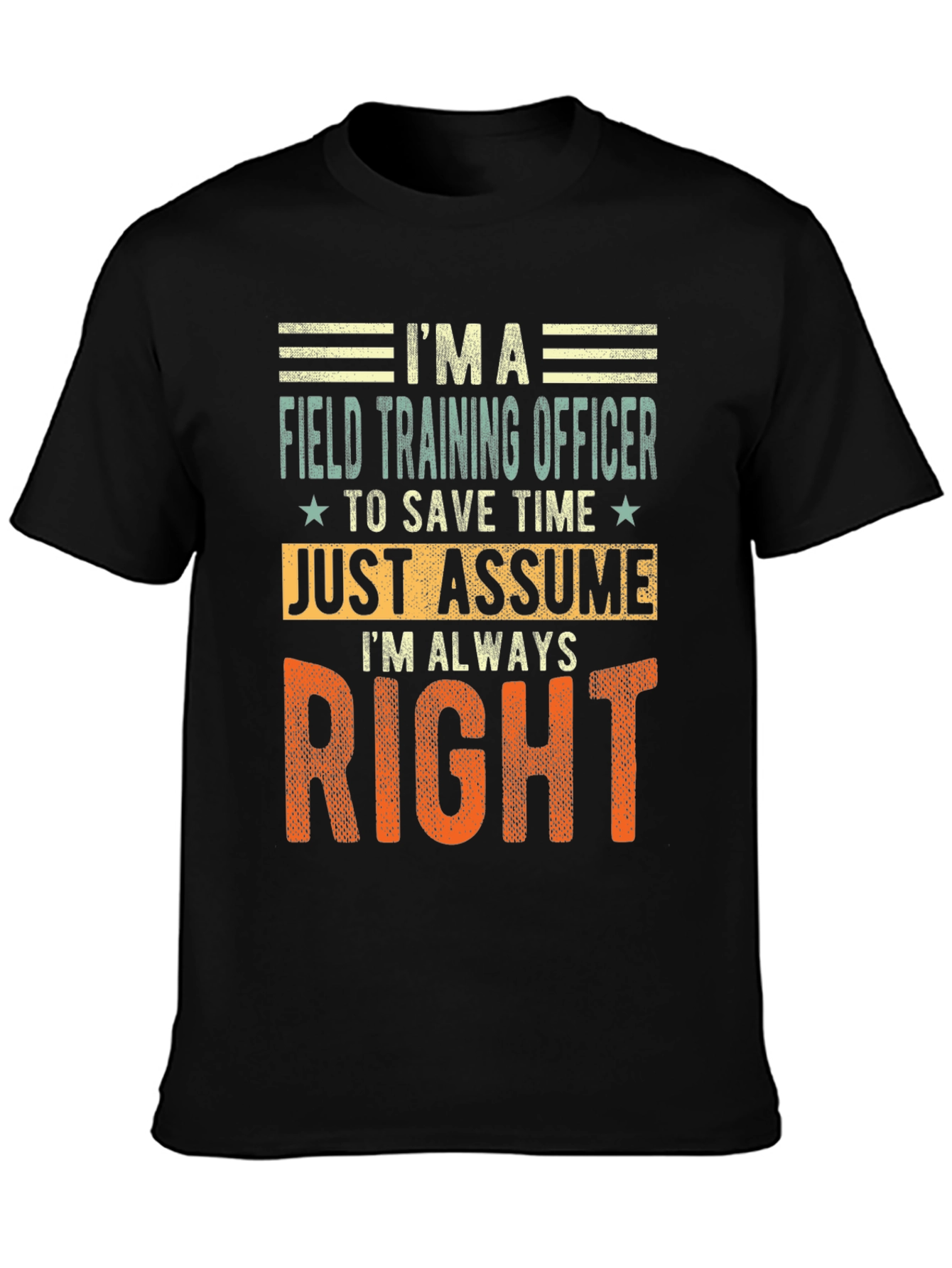 Field Training Officer Novelty Graphic Tee