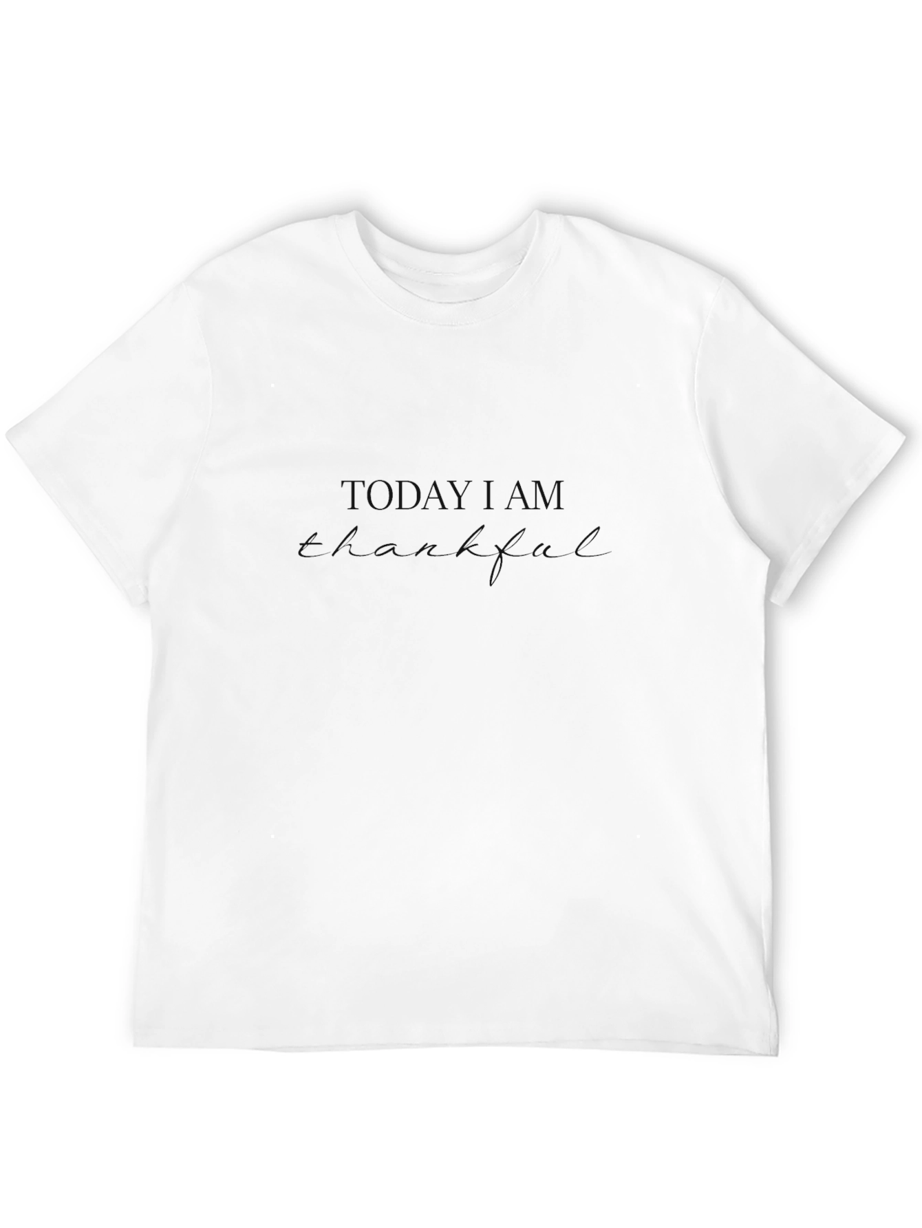 Mens Black T-Shirt - Today I am Thankful