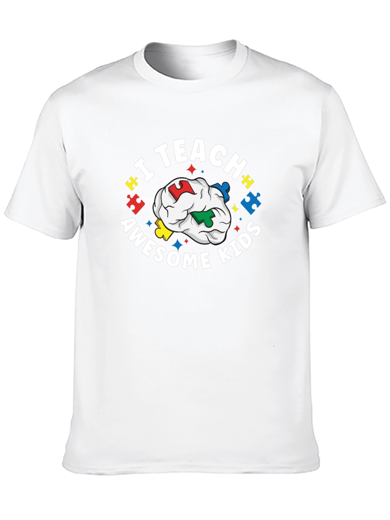 I Teach Awesome Kids Black Tee