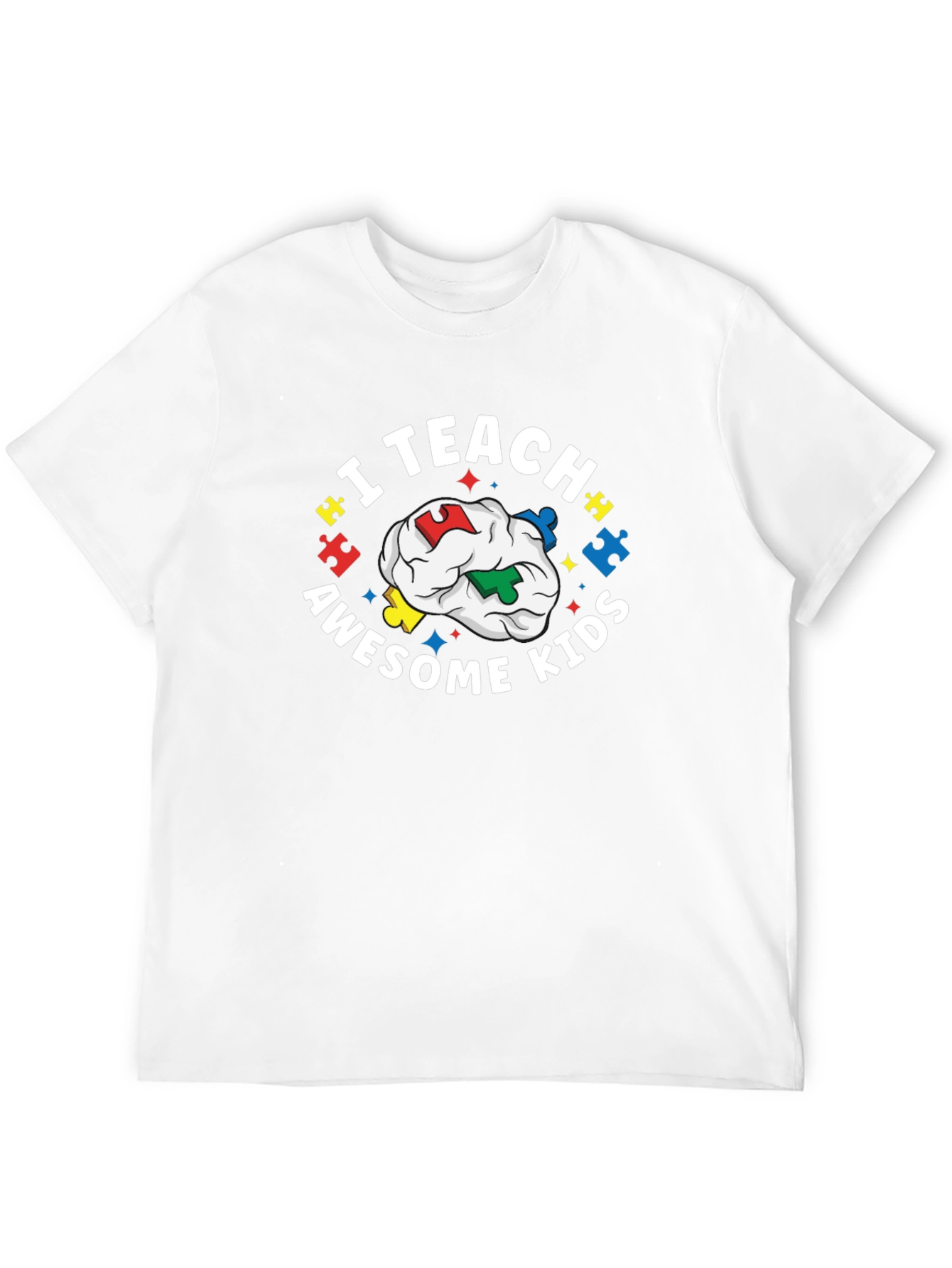 I Teach Awesome Kids Black Tee