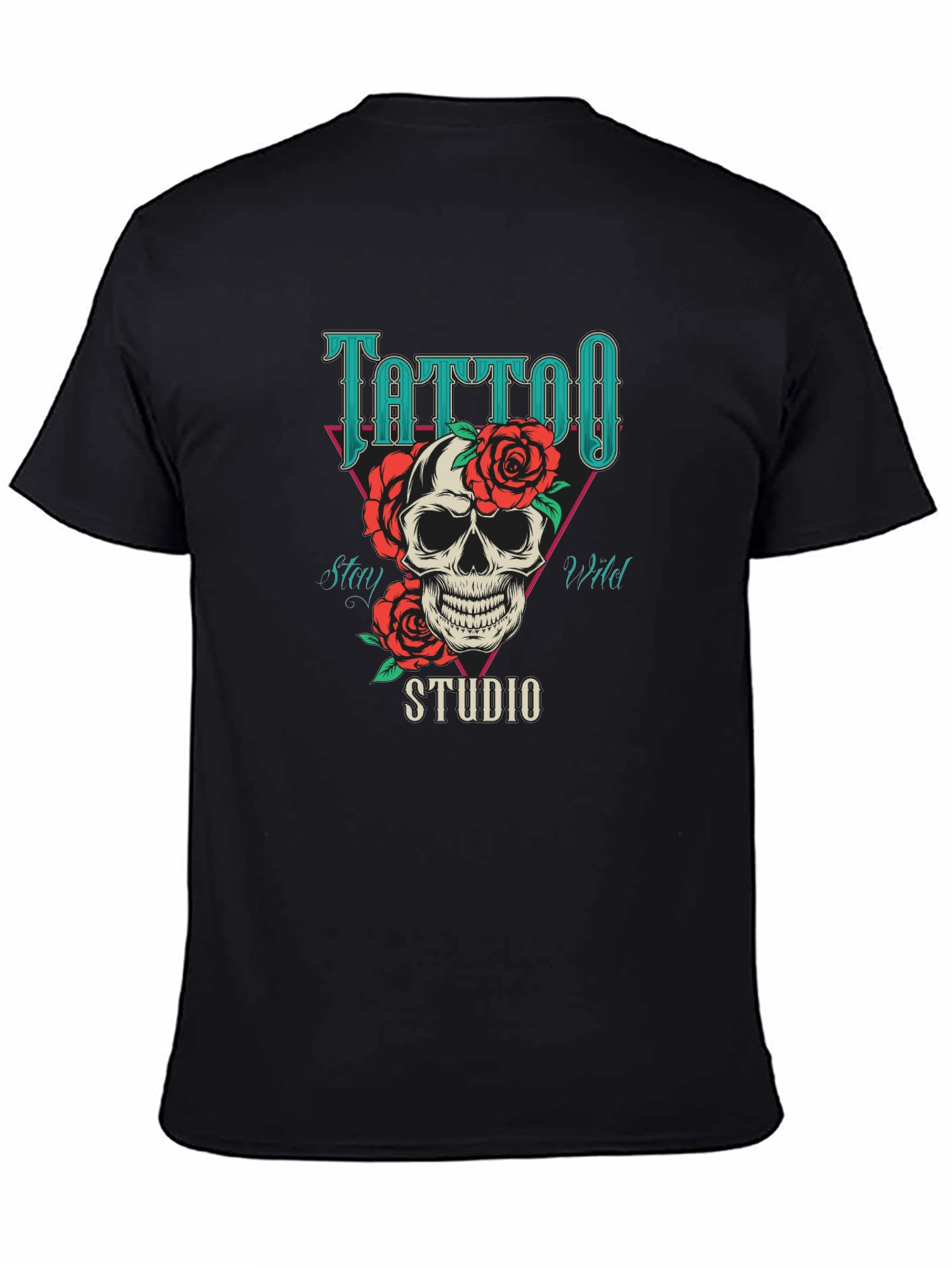 Tattoo Studio Skull Graphic T-Shirt - Stay Wild