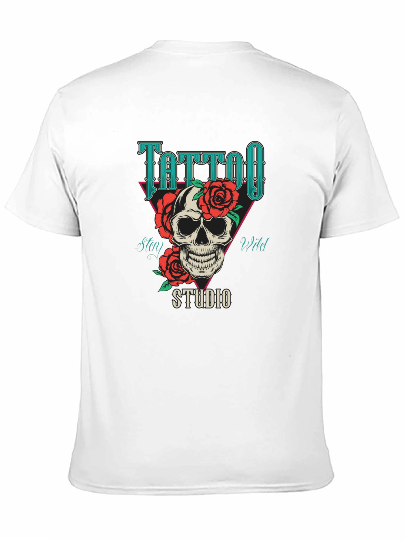 Tattoo Studio Skull Graphic T-Shirt - Stay Wild